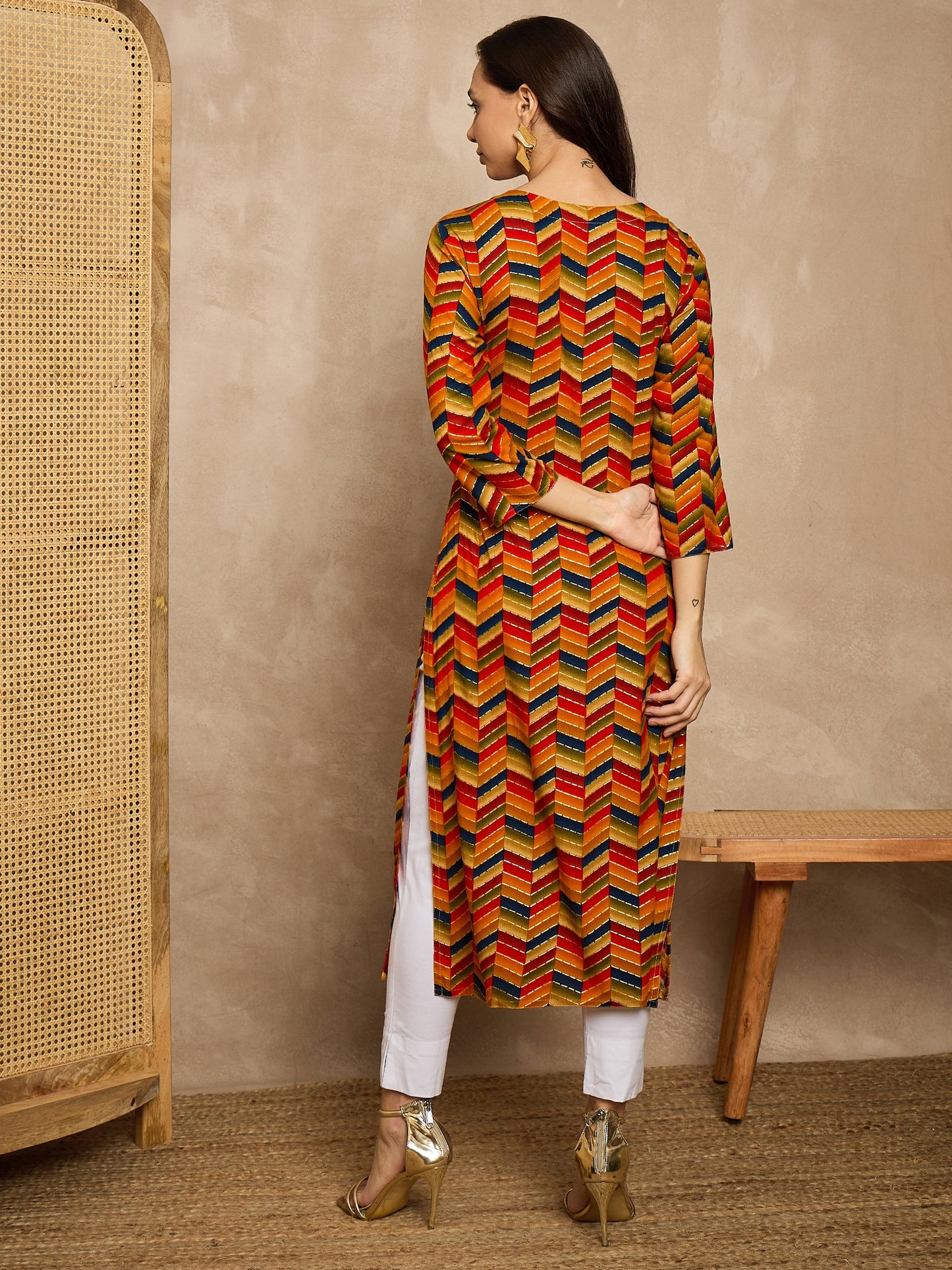 Printed Straight Kurta