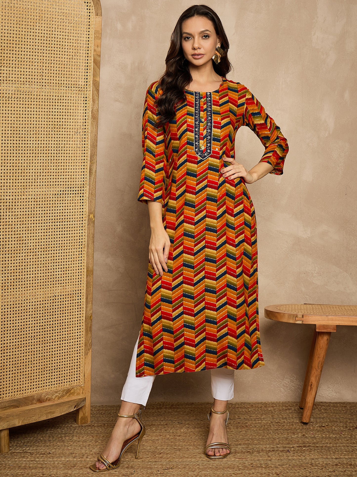 Printed Straight Kurta