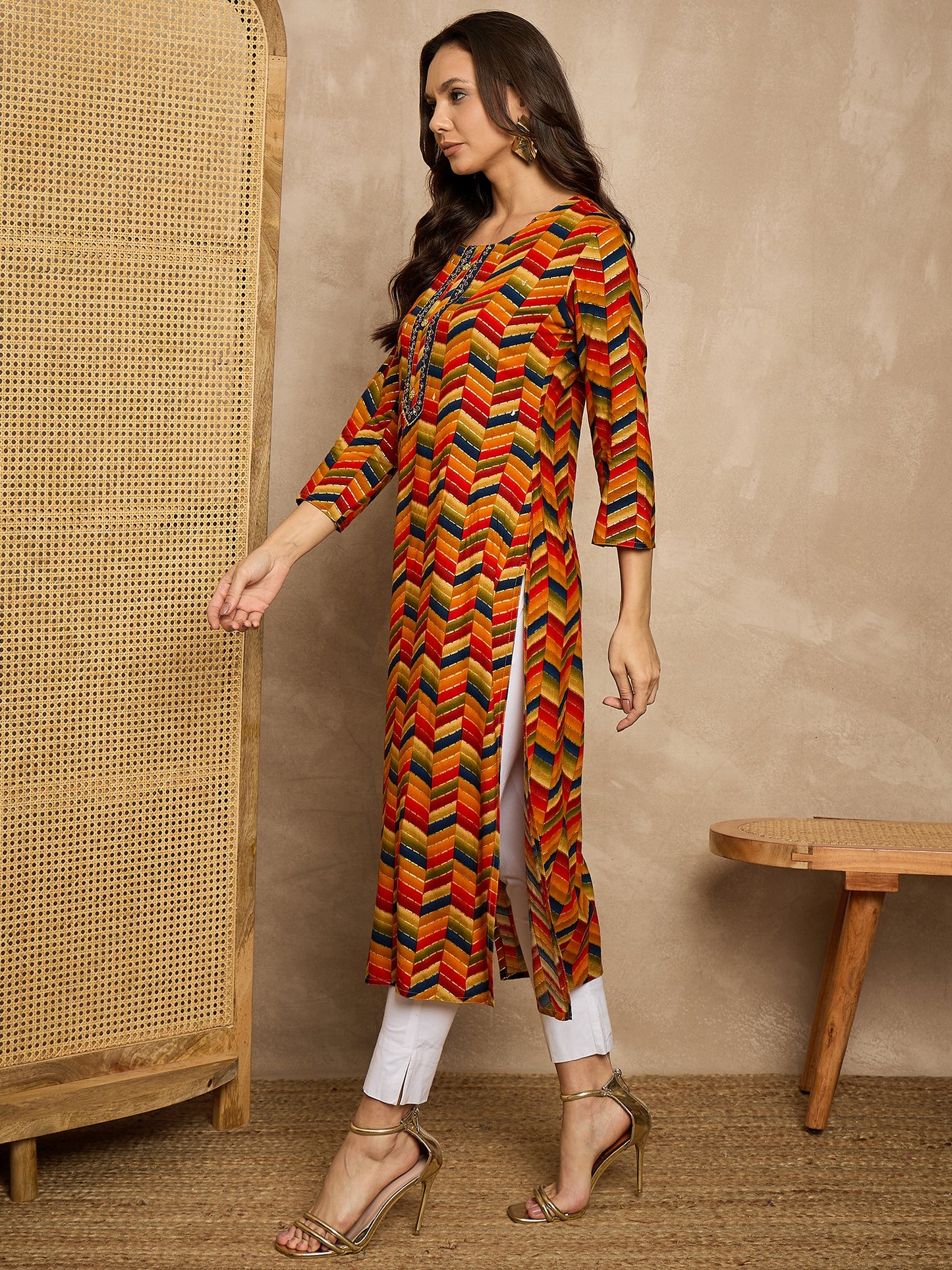 Printed Straight Kurta