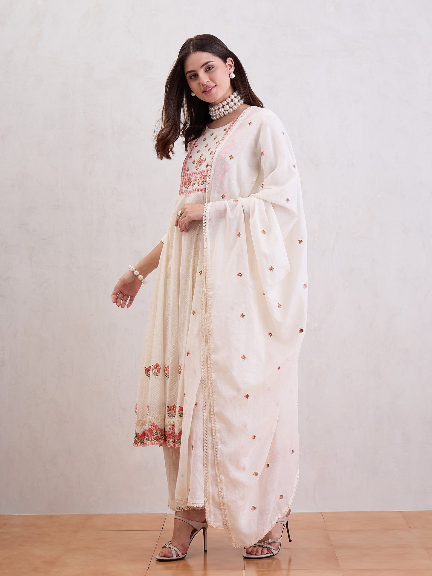Women Dobby Texture Kurta Set