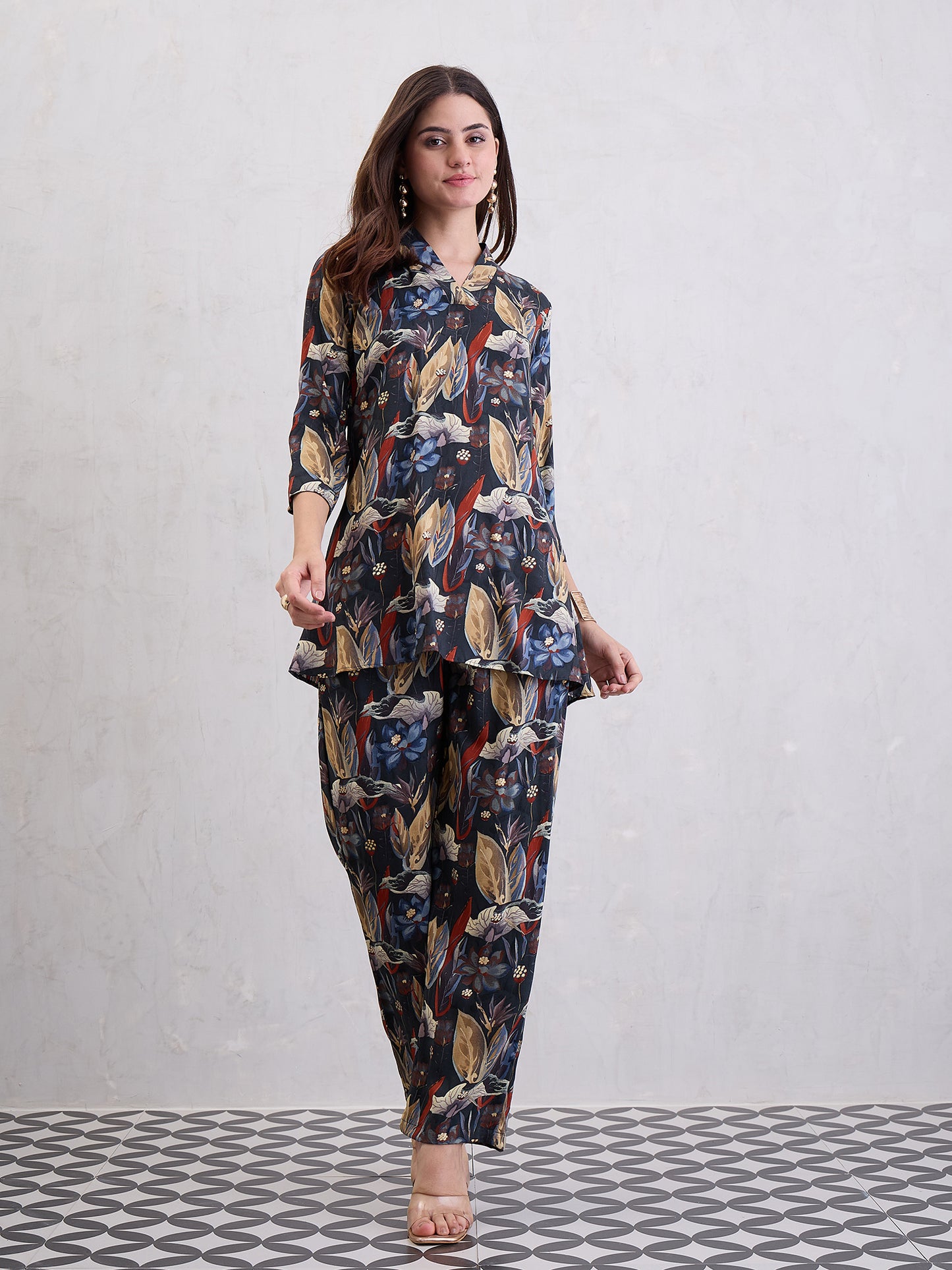 Printed Top & Trousers Co-Ords Set
