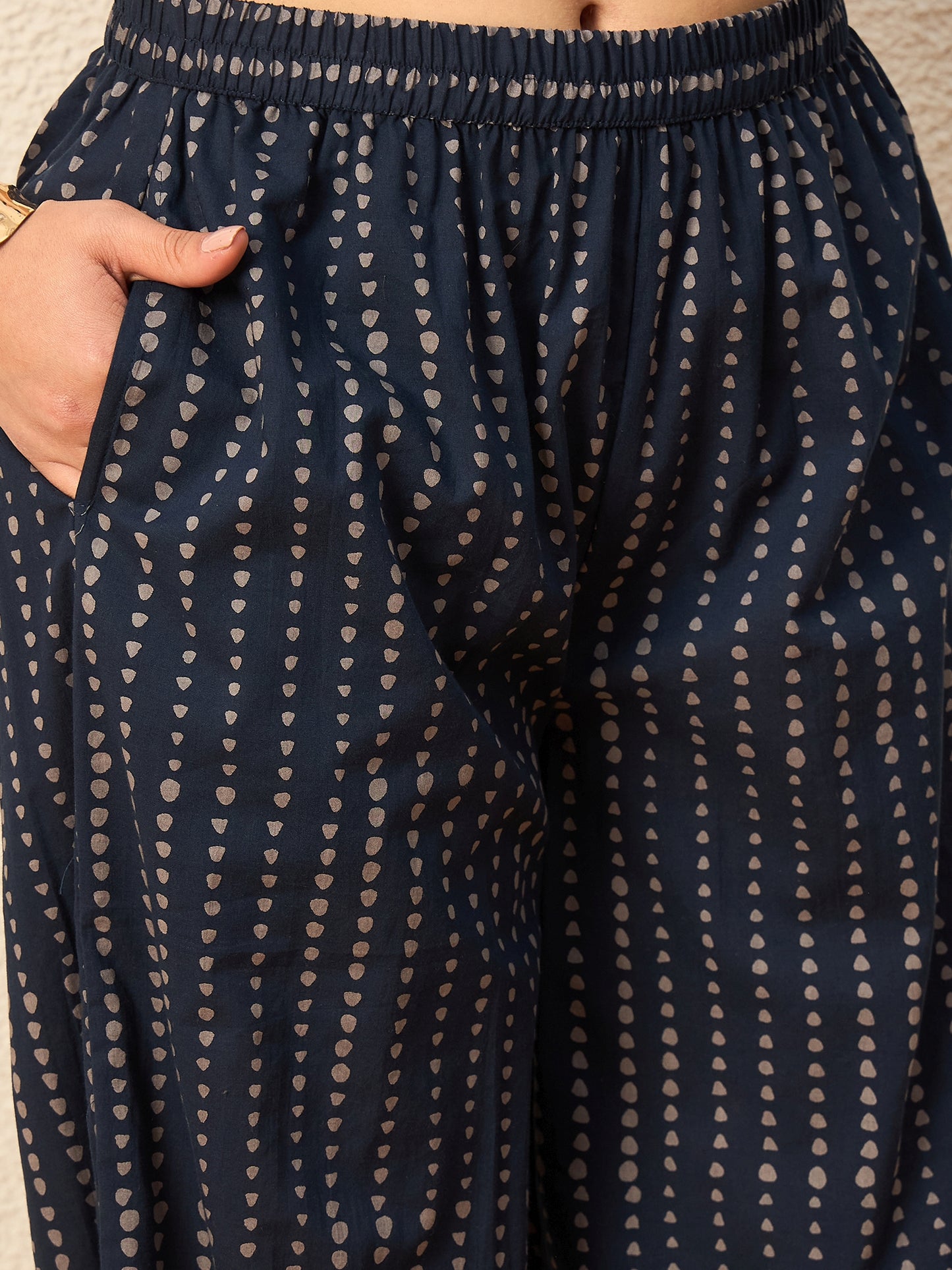 Women Ethnic Motifs Printed Regular Pure Cotton Kurta with Patiala & With Dupatta