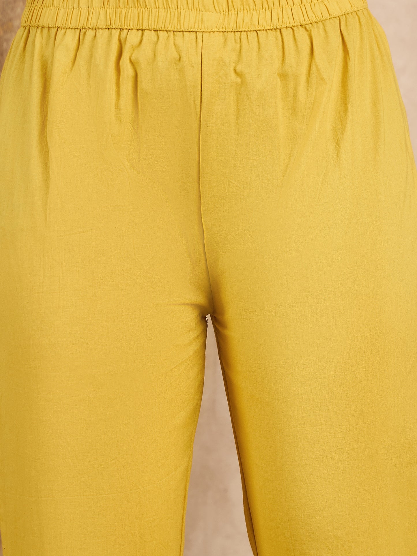 Women Floral Embroidered Angrakha Thread Work Kurta with Trousers & With Dupatta