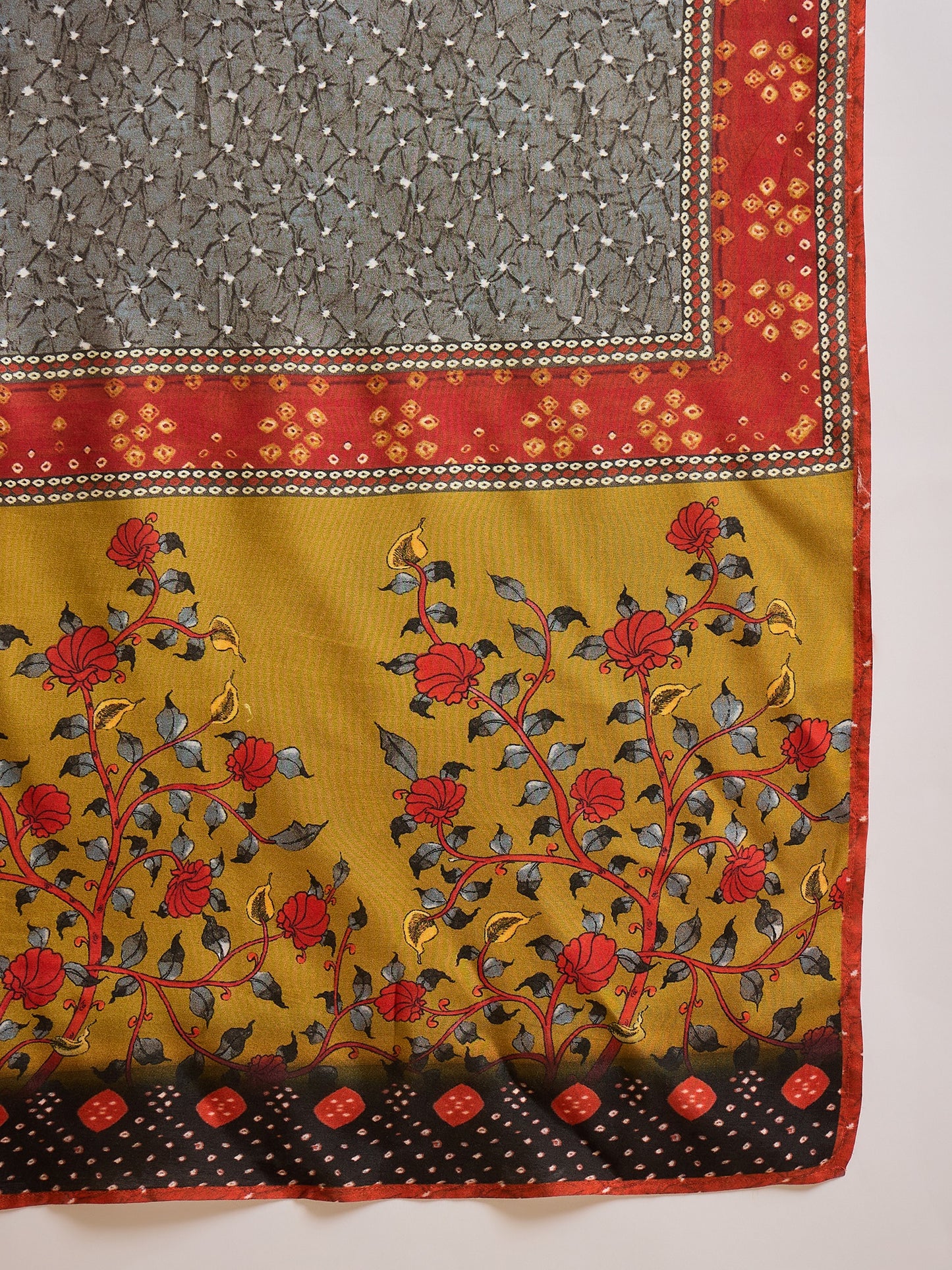 Women Paisley Printed Silk Kurta with Trousers & Dupatta