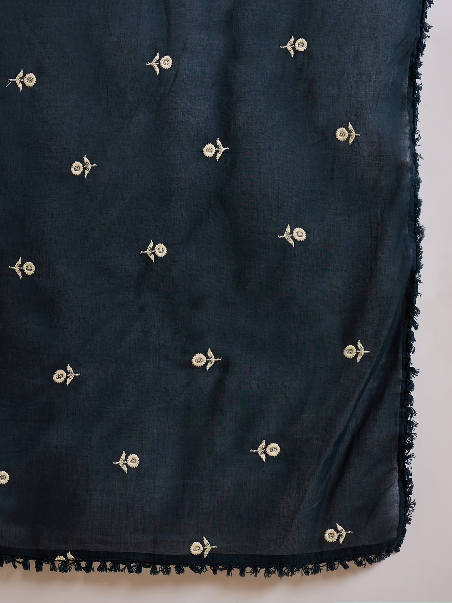 Women Ethnic Motifs Embroidered Anarkali Kurta with Trousers & Dupatta