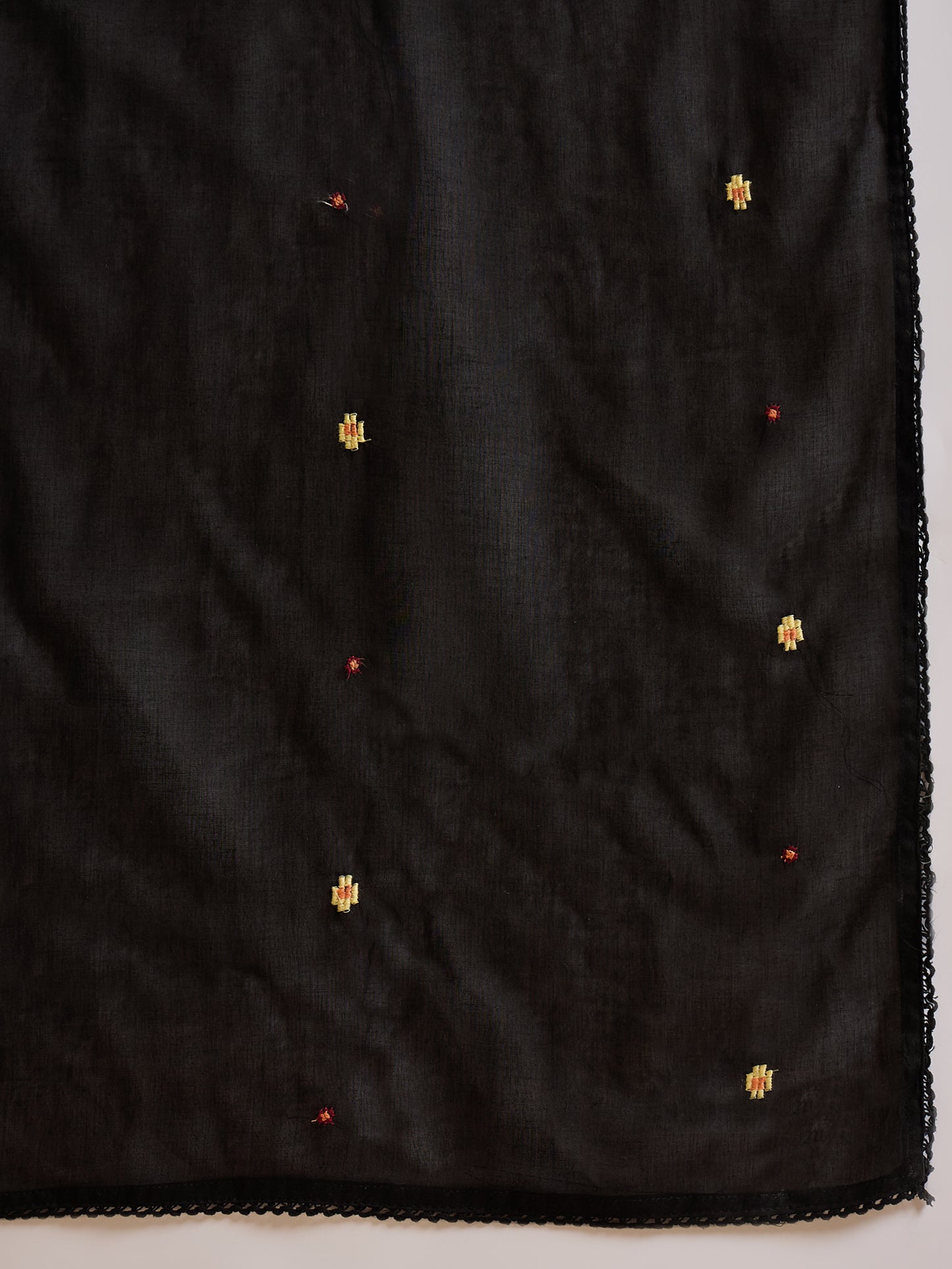 Women Floral Embroidered Pleated Voile Anarkali Kurta with Trouser & Dupatta