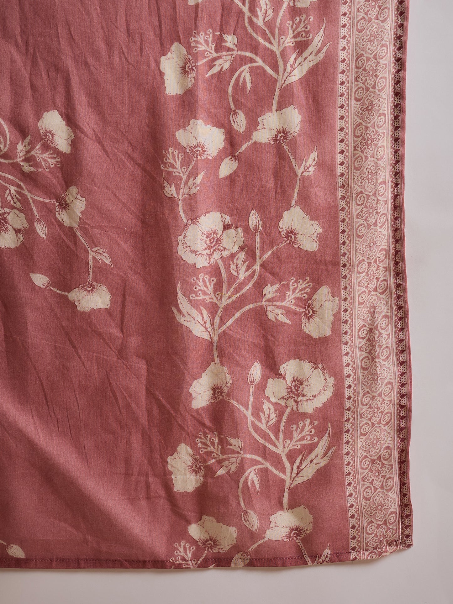 Women Floral Printed Anarkali Kurta with Trousers & Dupatta
