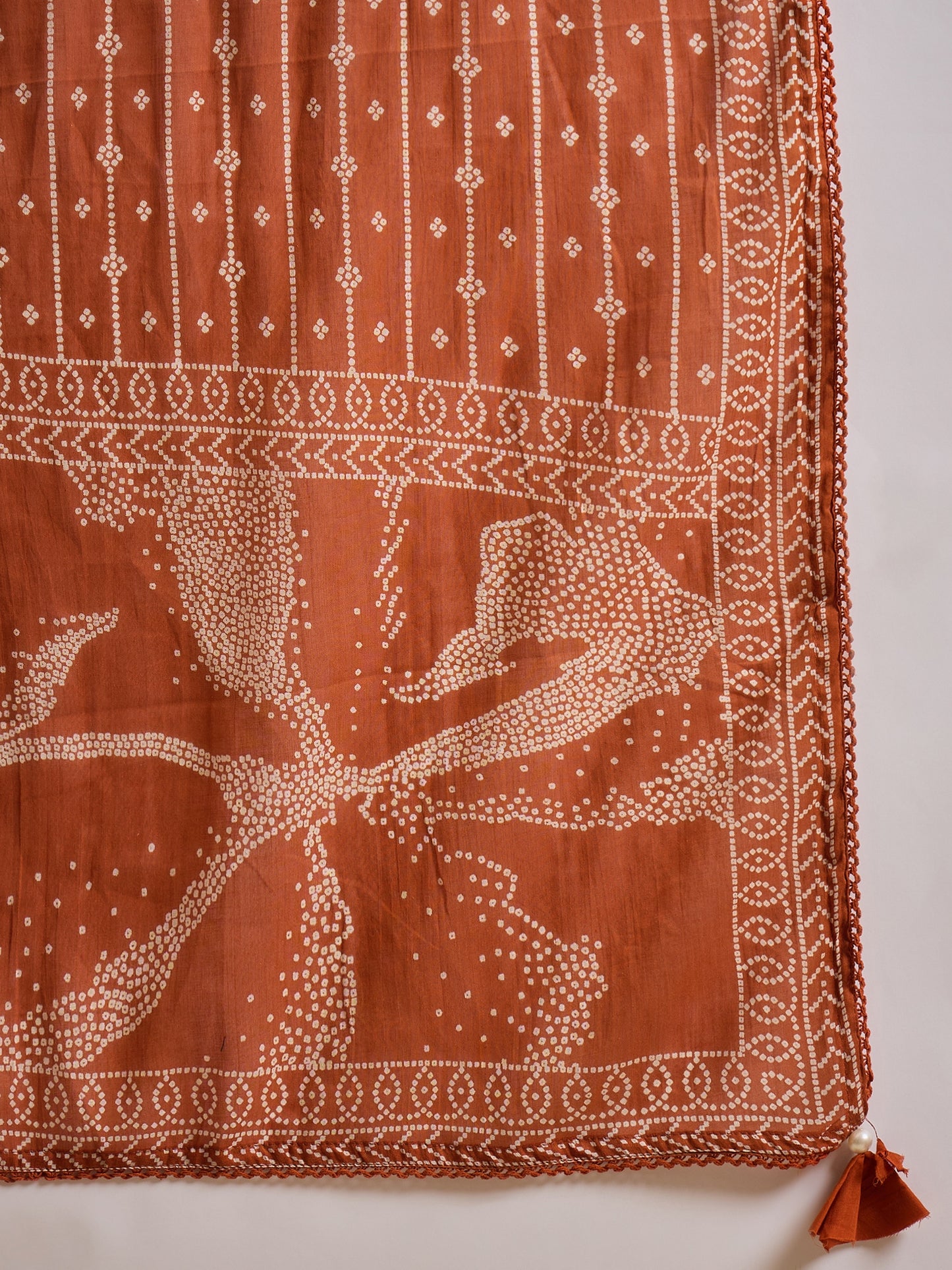 Women Ethnic Motifs Printed Cotton Kurta with Trousers & Dupatta