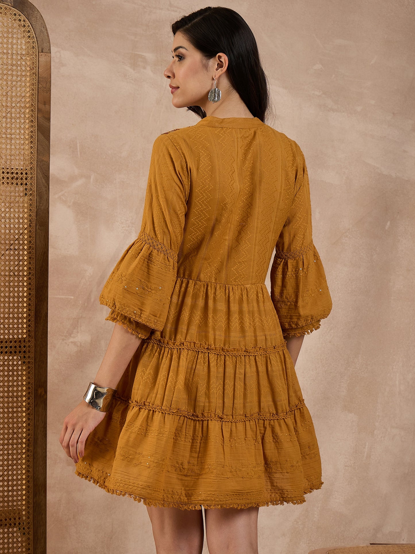 Women Pure Cotton Dobby Dress