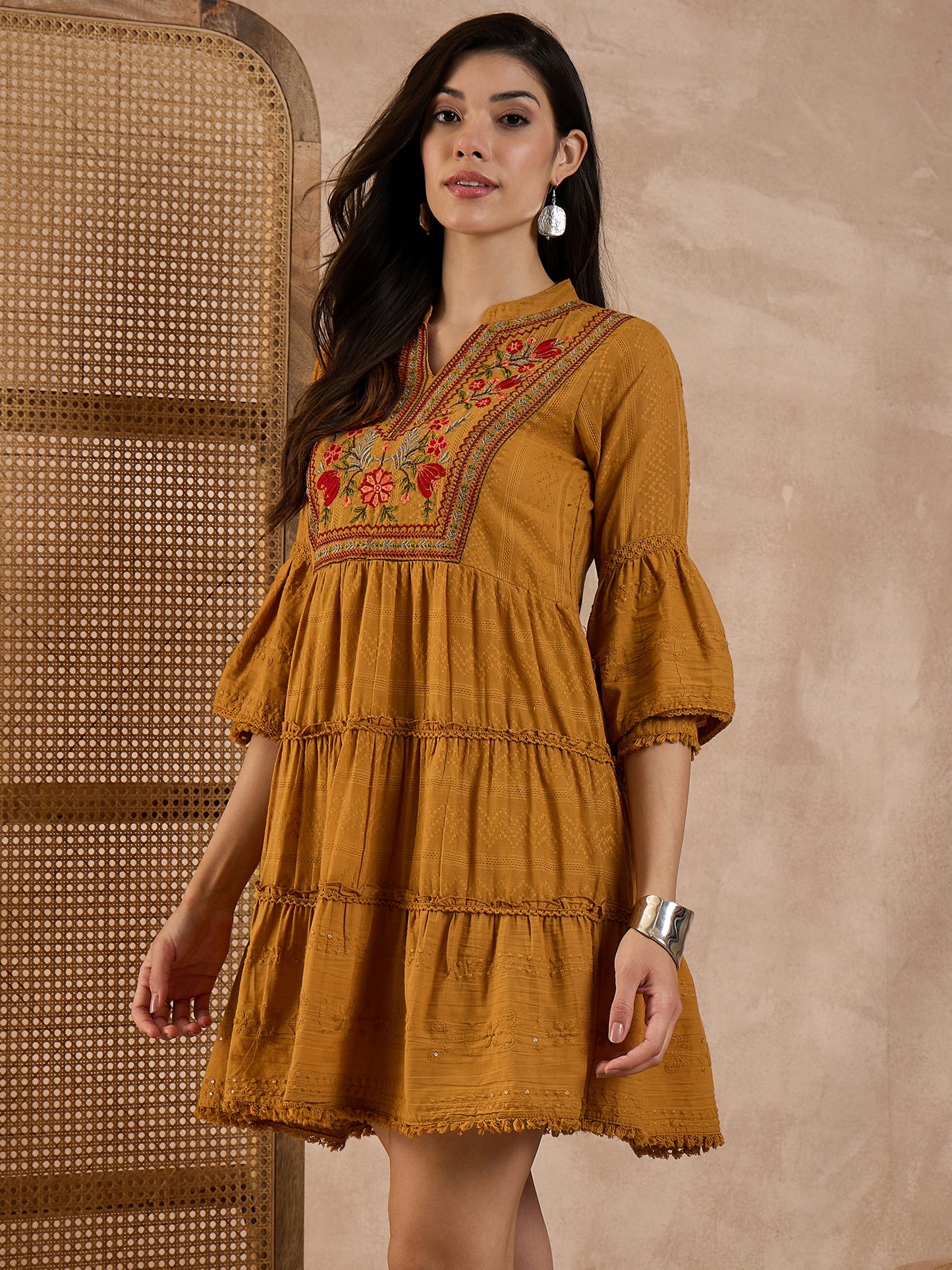 Women Pure Cotton Dobby Dress
