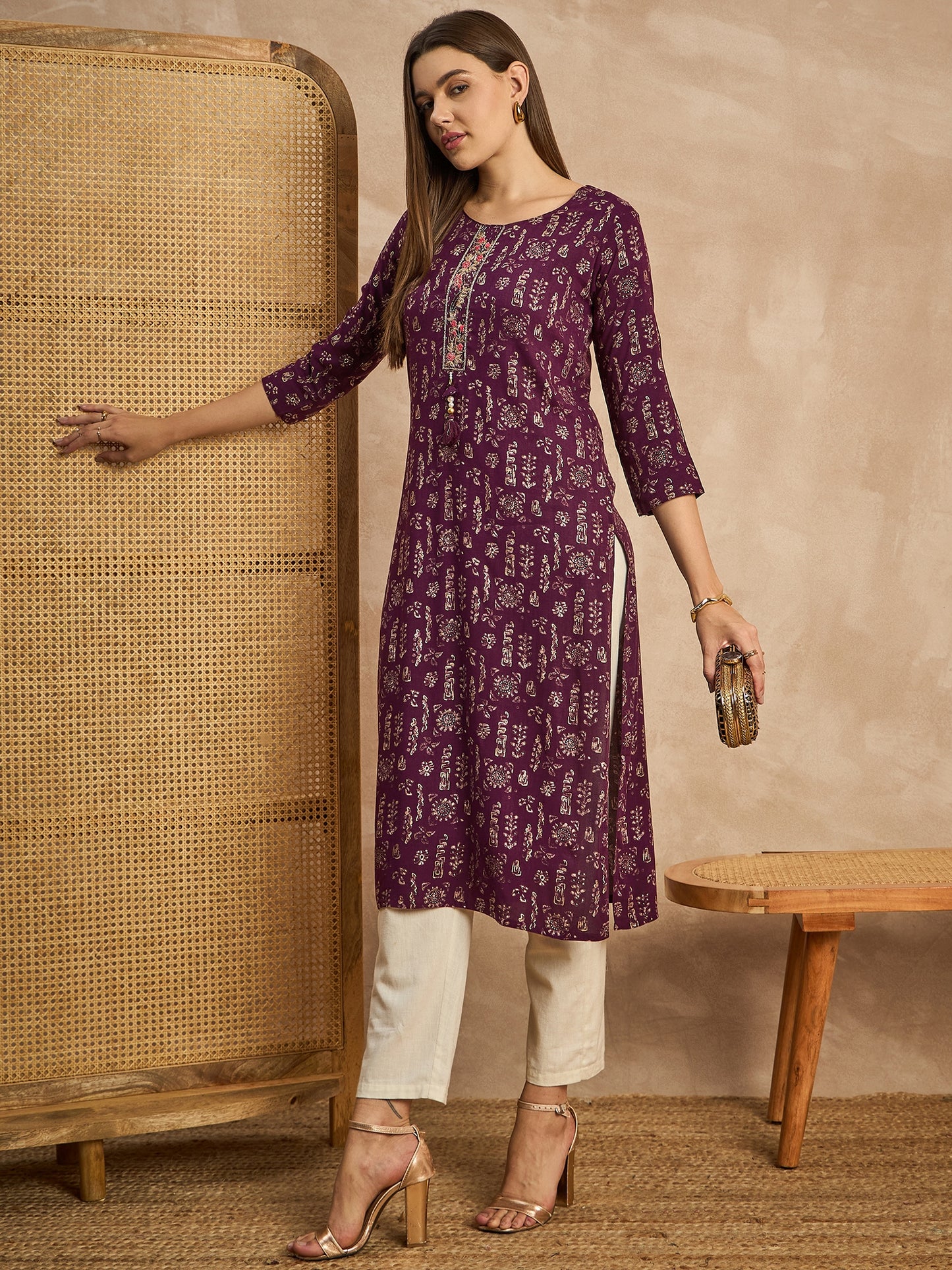 Printed Straight Kurta