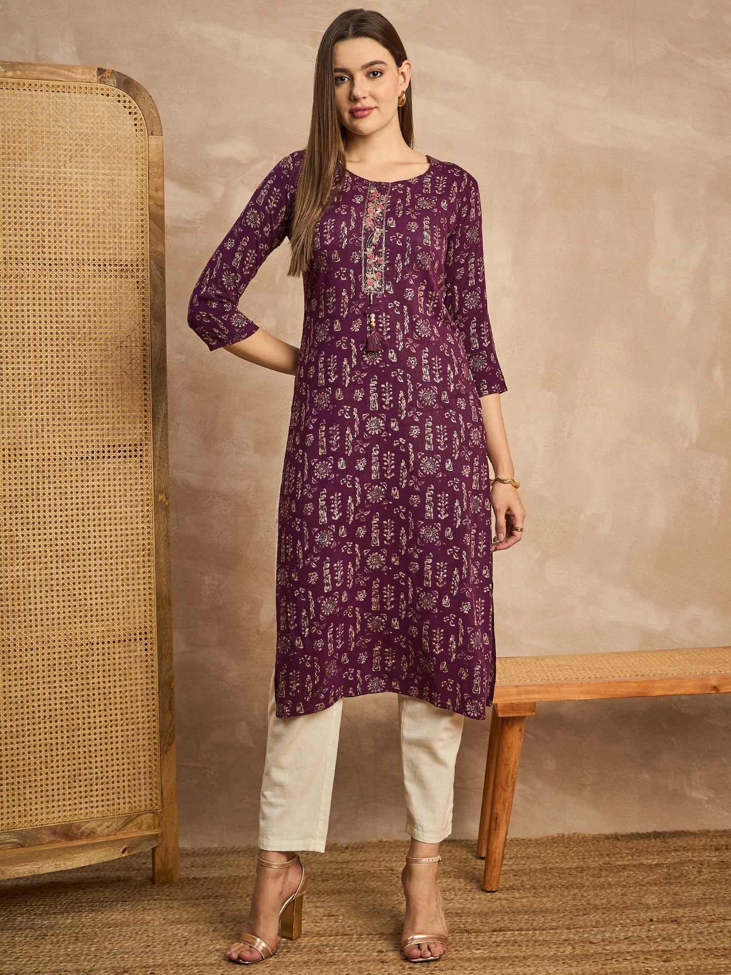 Printed Straight Kurta