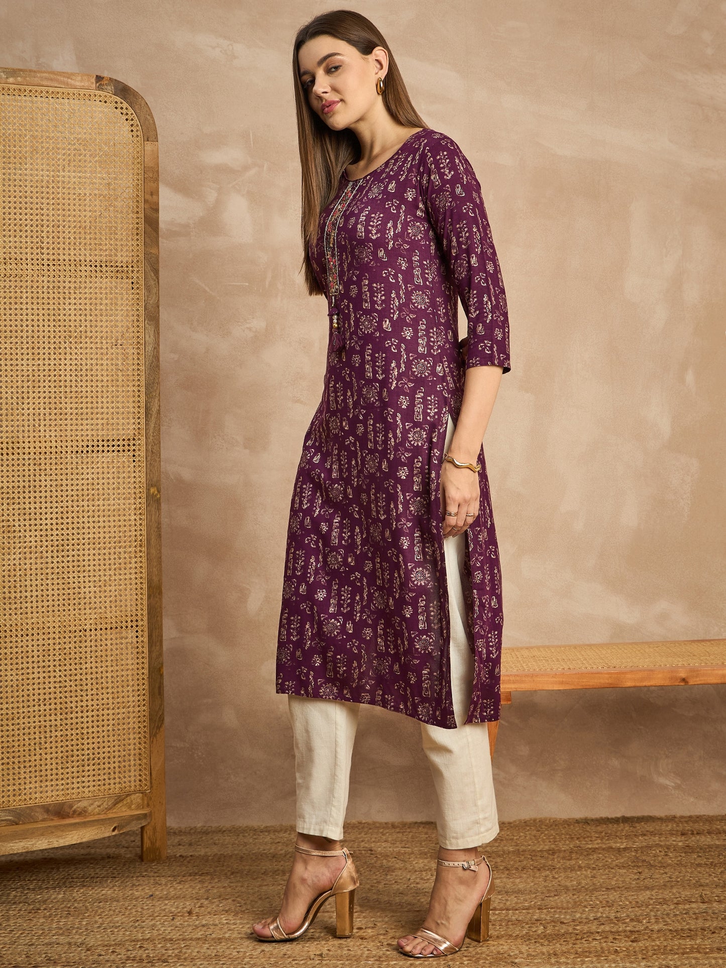 Printed Straight Kurta
