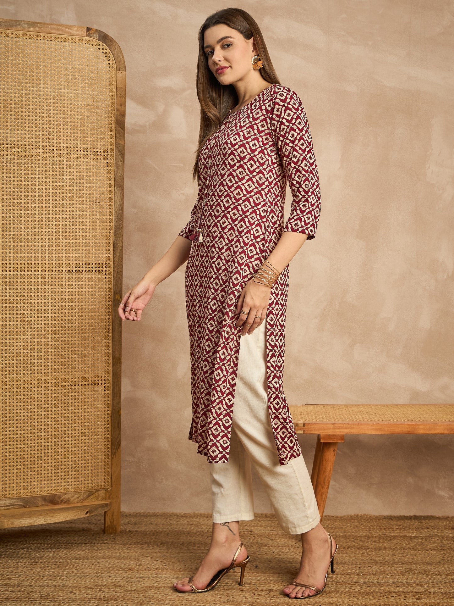 Printed Straight Kurta