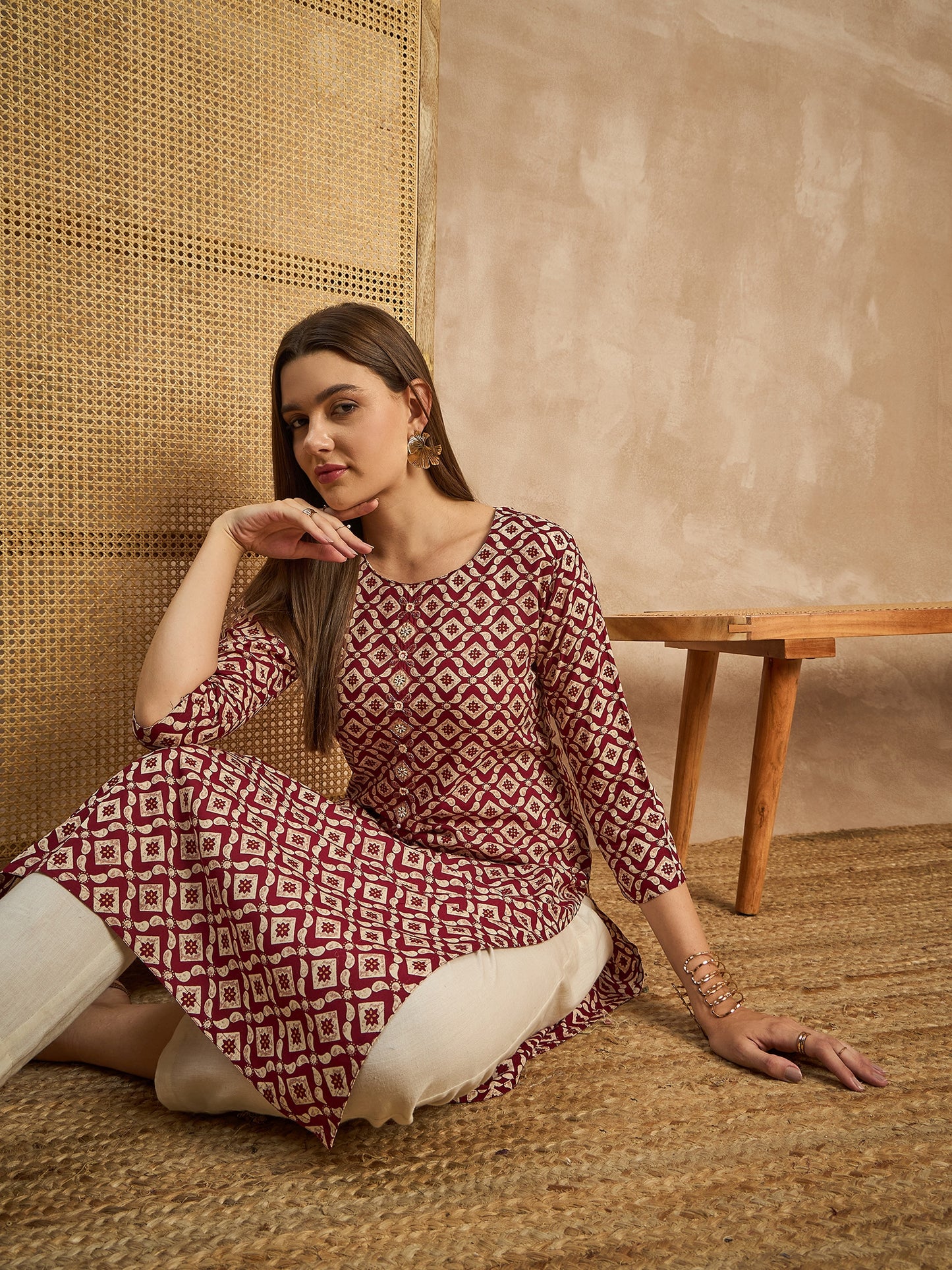 Printed Straight Kurta