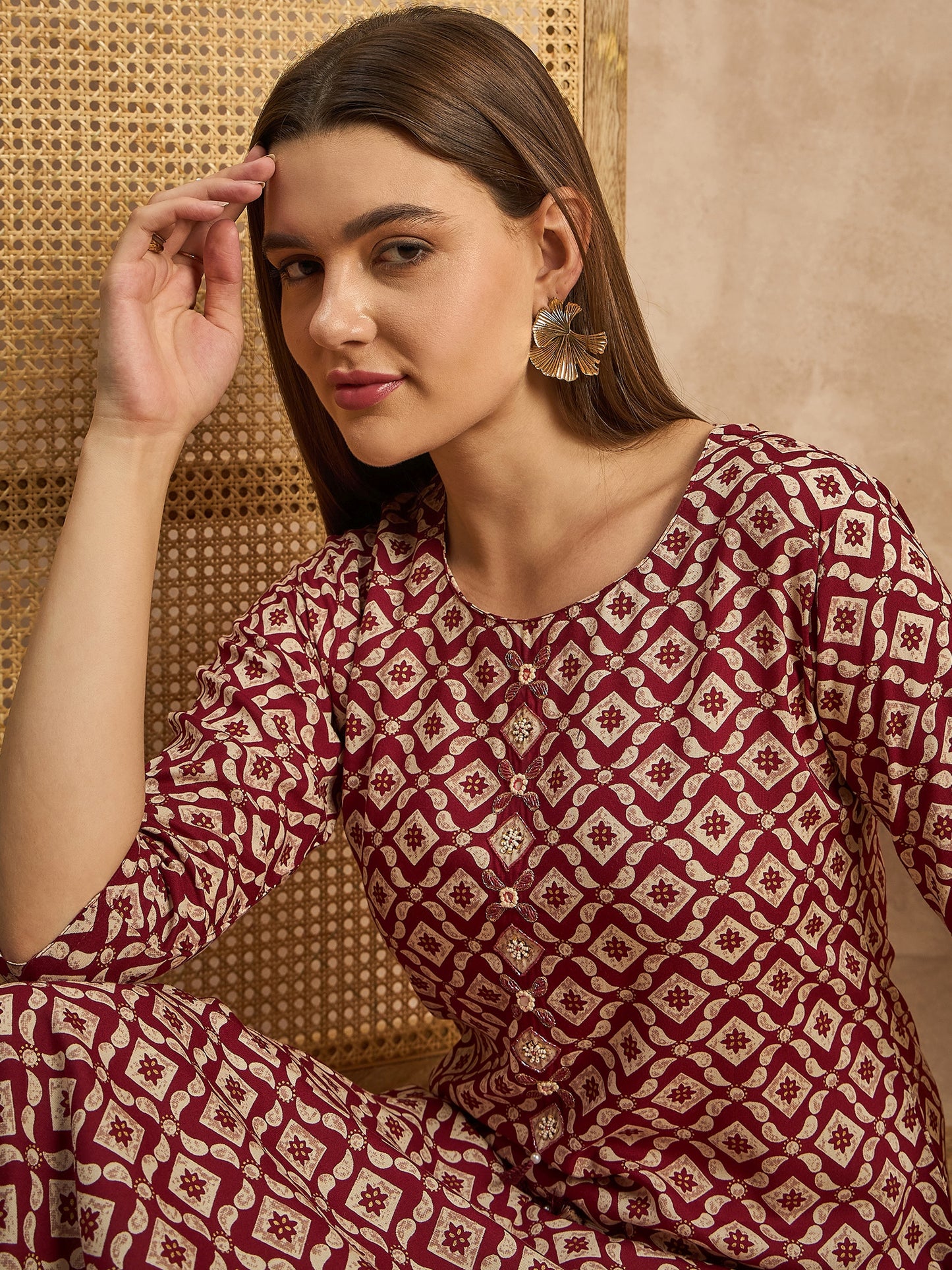 Printed Straight Kurta