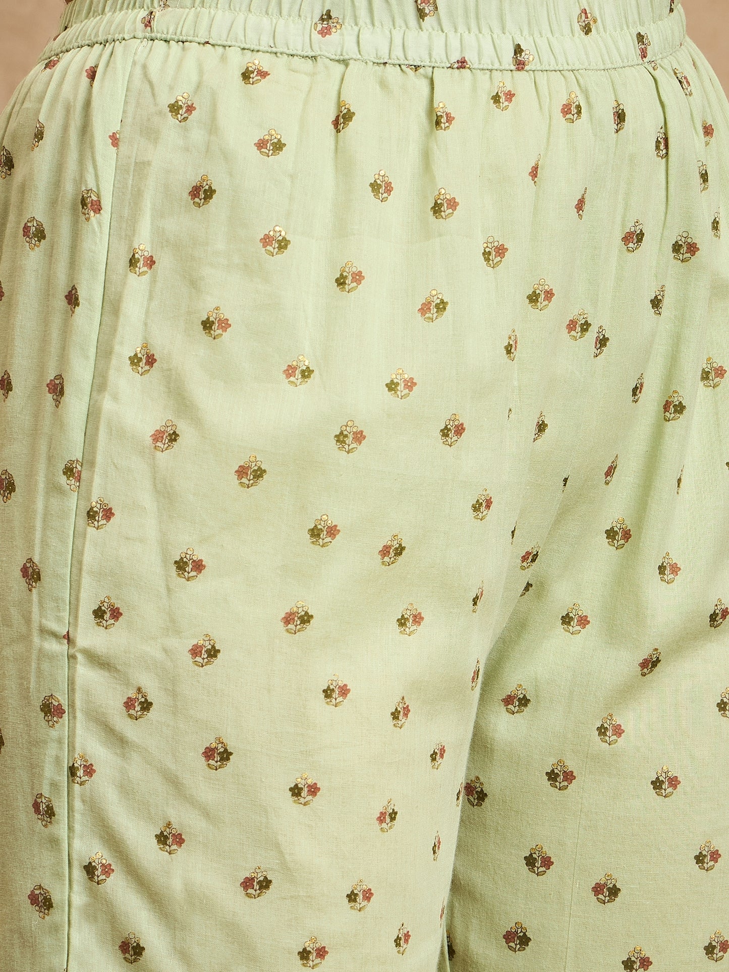 Women Ethnic Motifs Printed Angrakha Beads and Stones Kurta with Sharara & With Dupatta