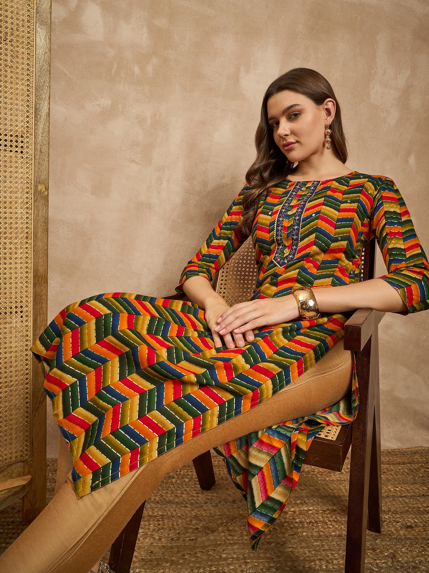 Printed Straight Kurta