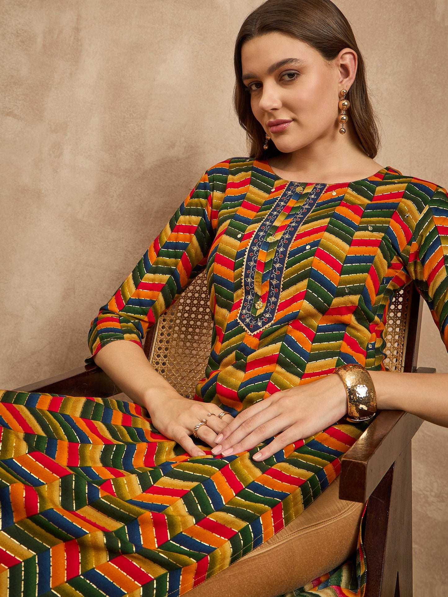 Printed Straight Kurta