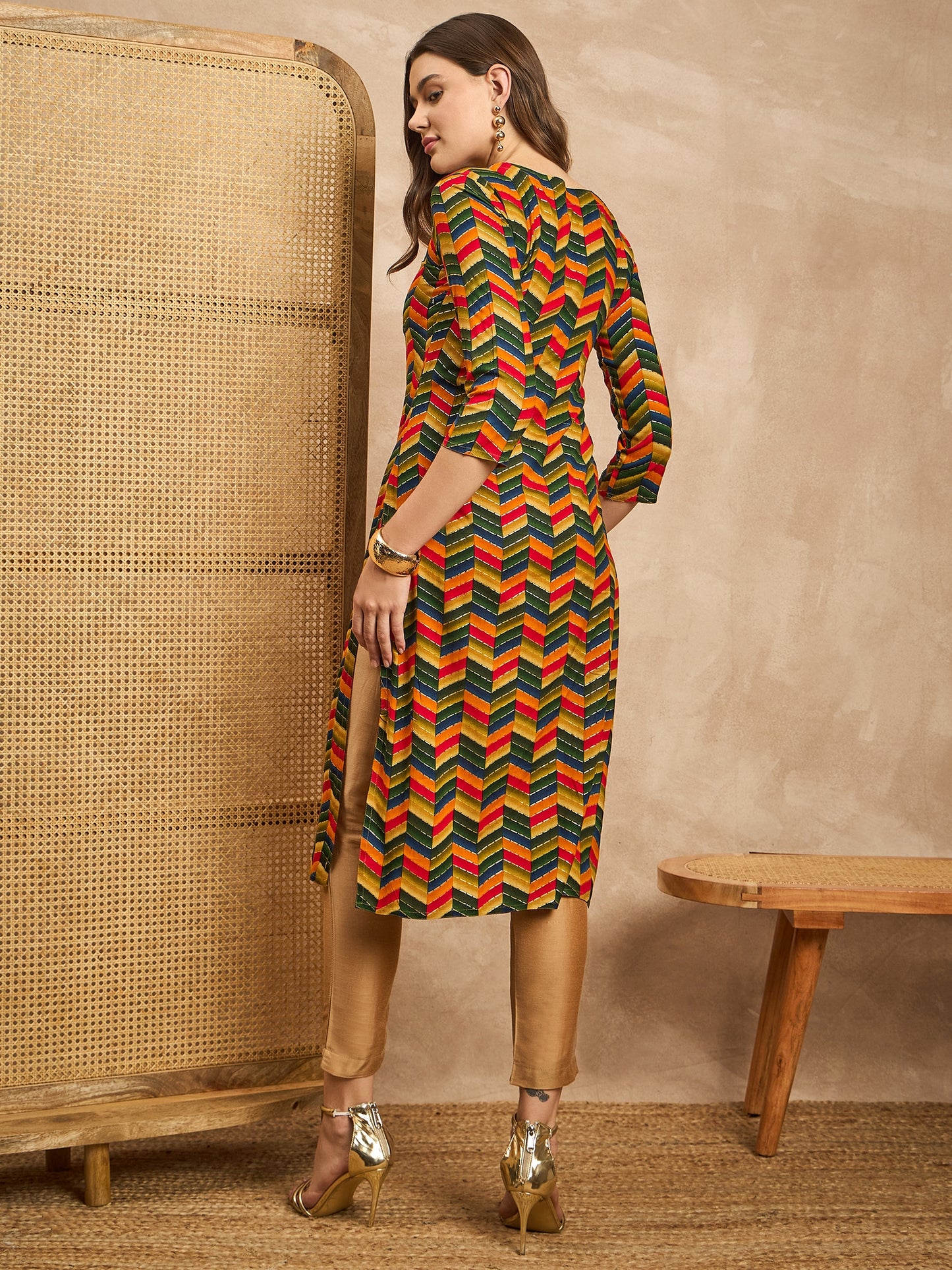 Printed Straight Kurta