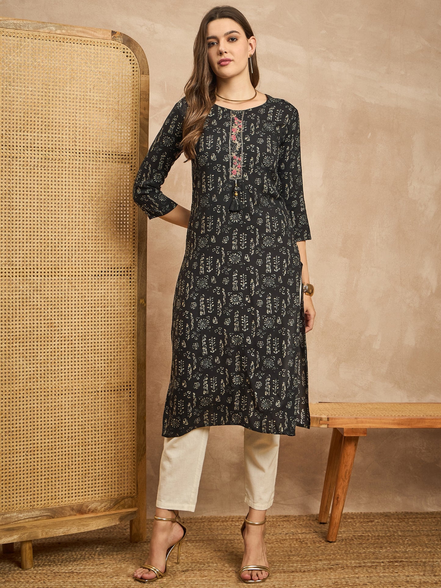 Printed Straight Kurta