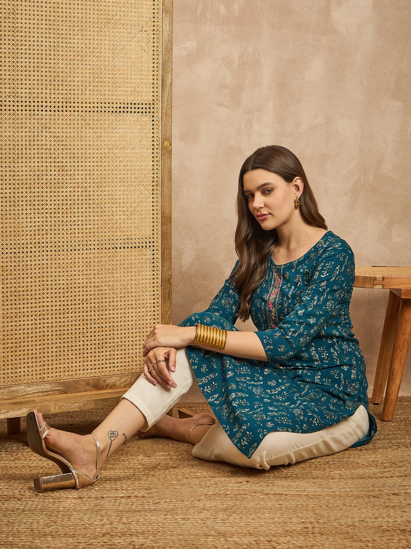 Printed Straight Kurta