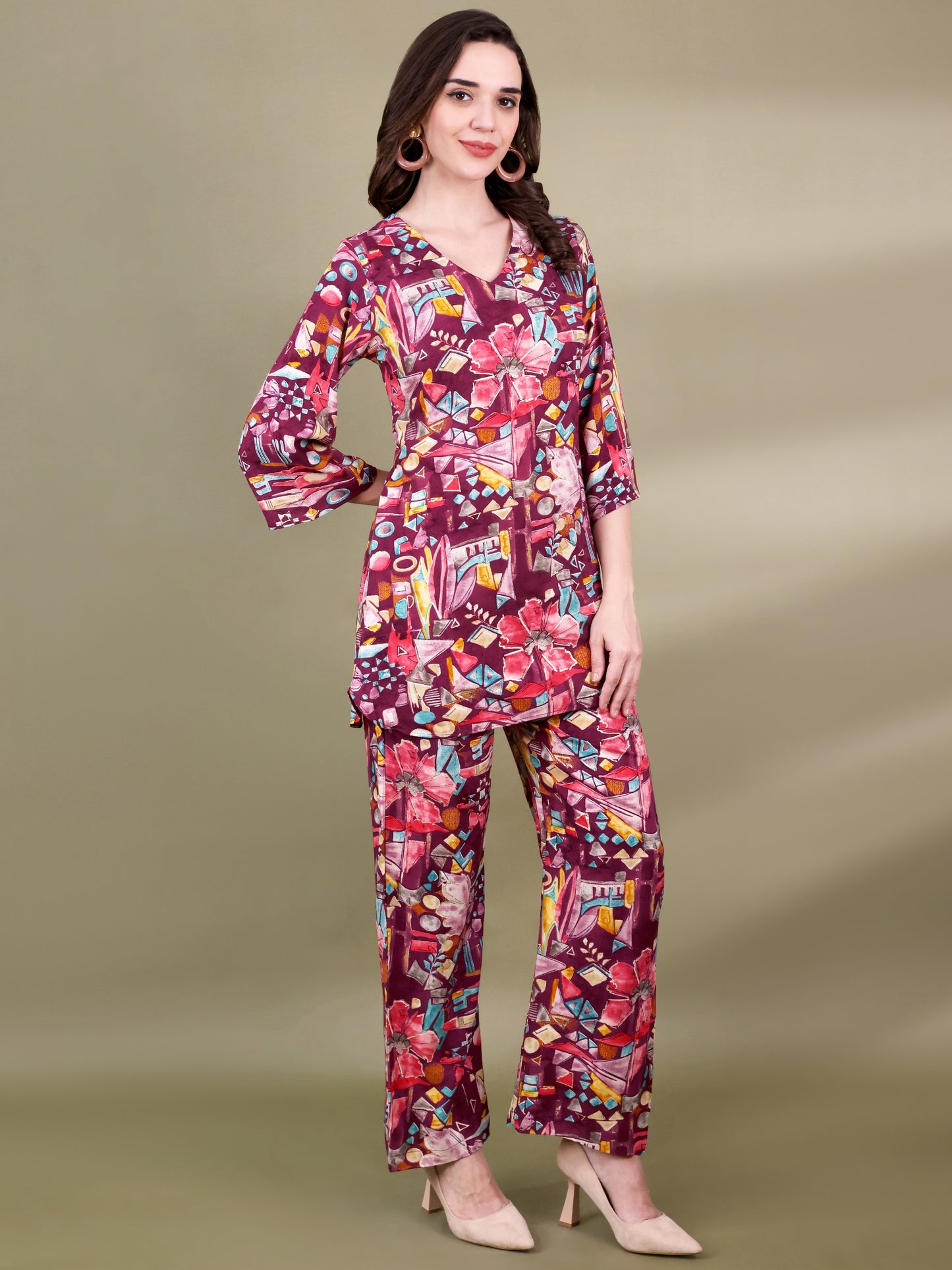 Printed Tunic With Trouser Co-Ords