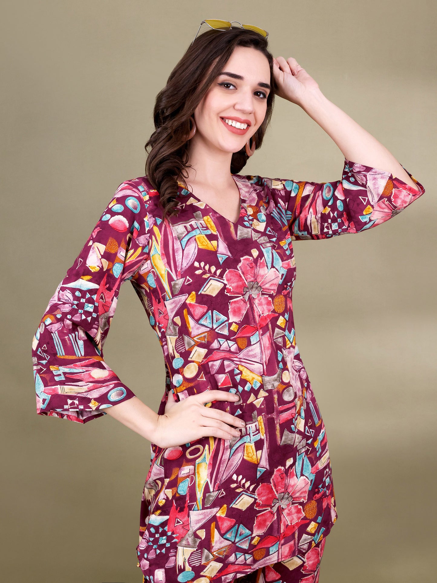 Printed Tunic With Trouser Co-Ords