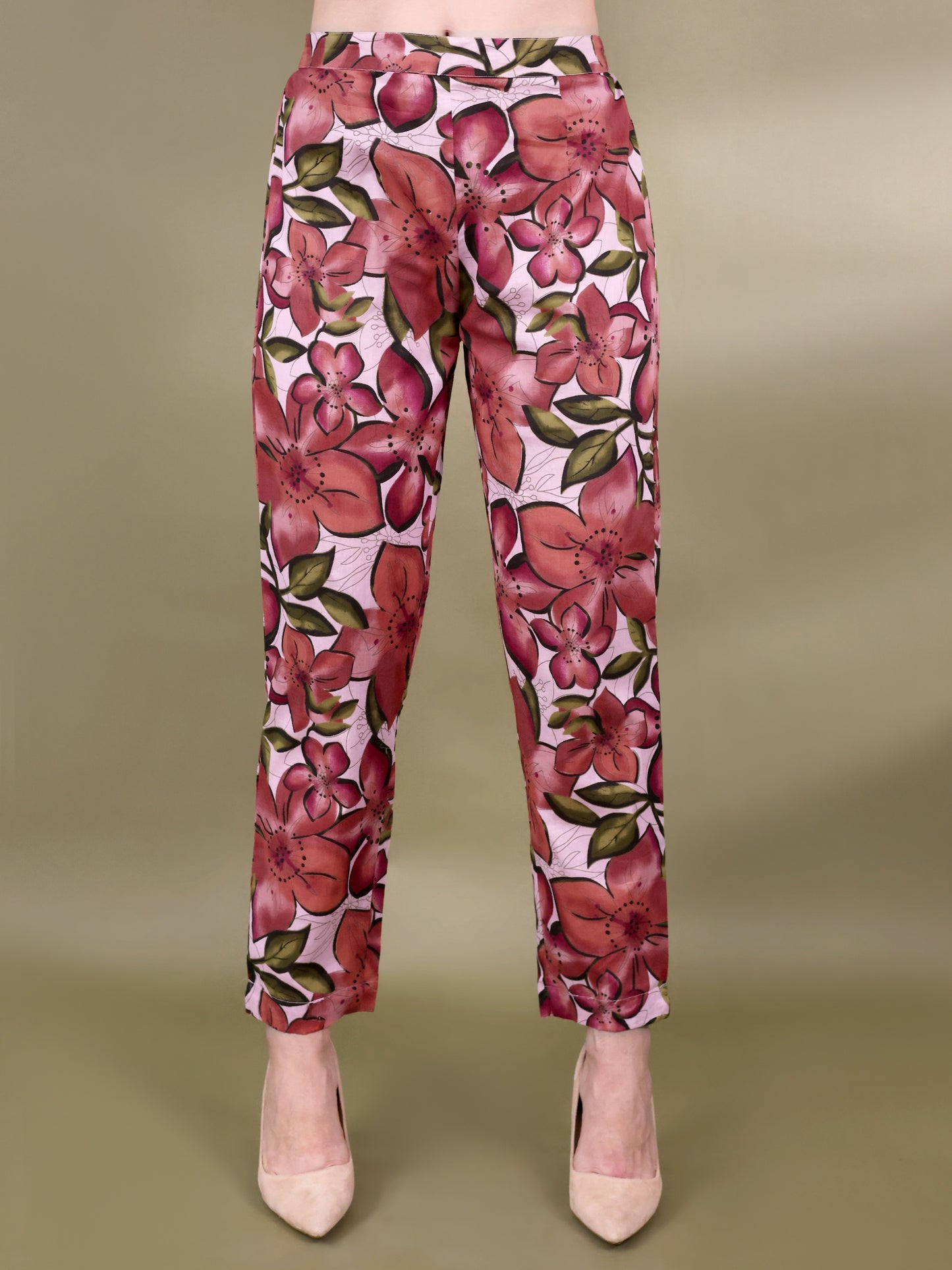 Women Floral Printed Panelled Pure Cotton Kurta Set