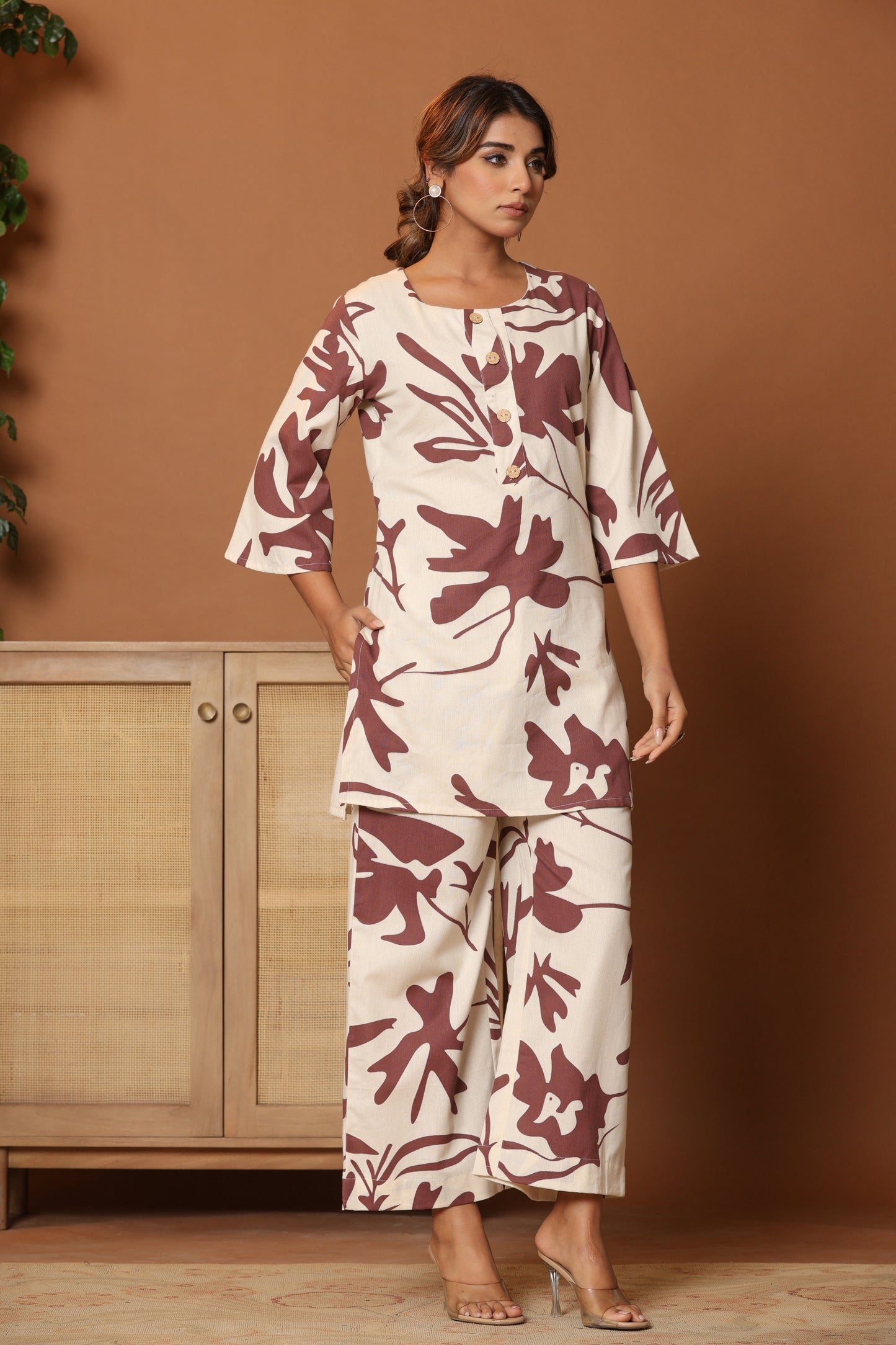 Printed Top & Trousers Co-Ords Set