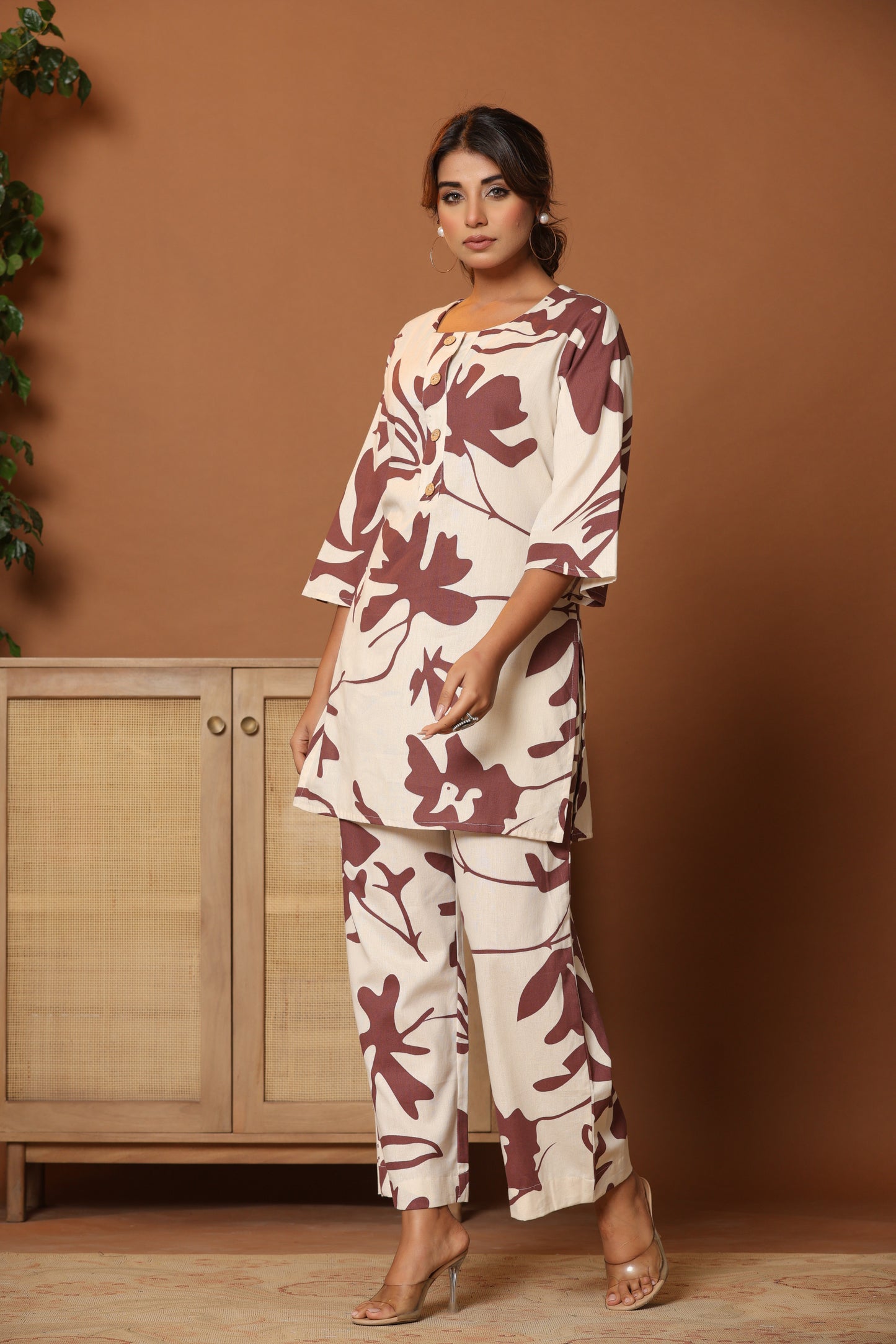 Printed Top & Trousers Co-Ords Set