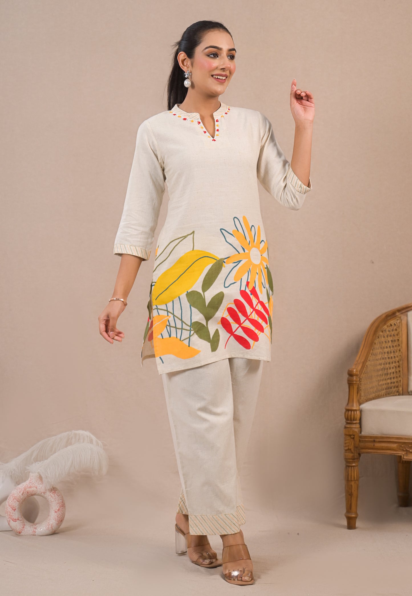 Printed Top & Trousers Co-Ords