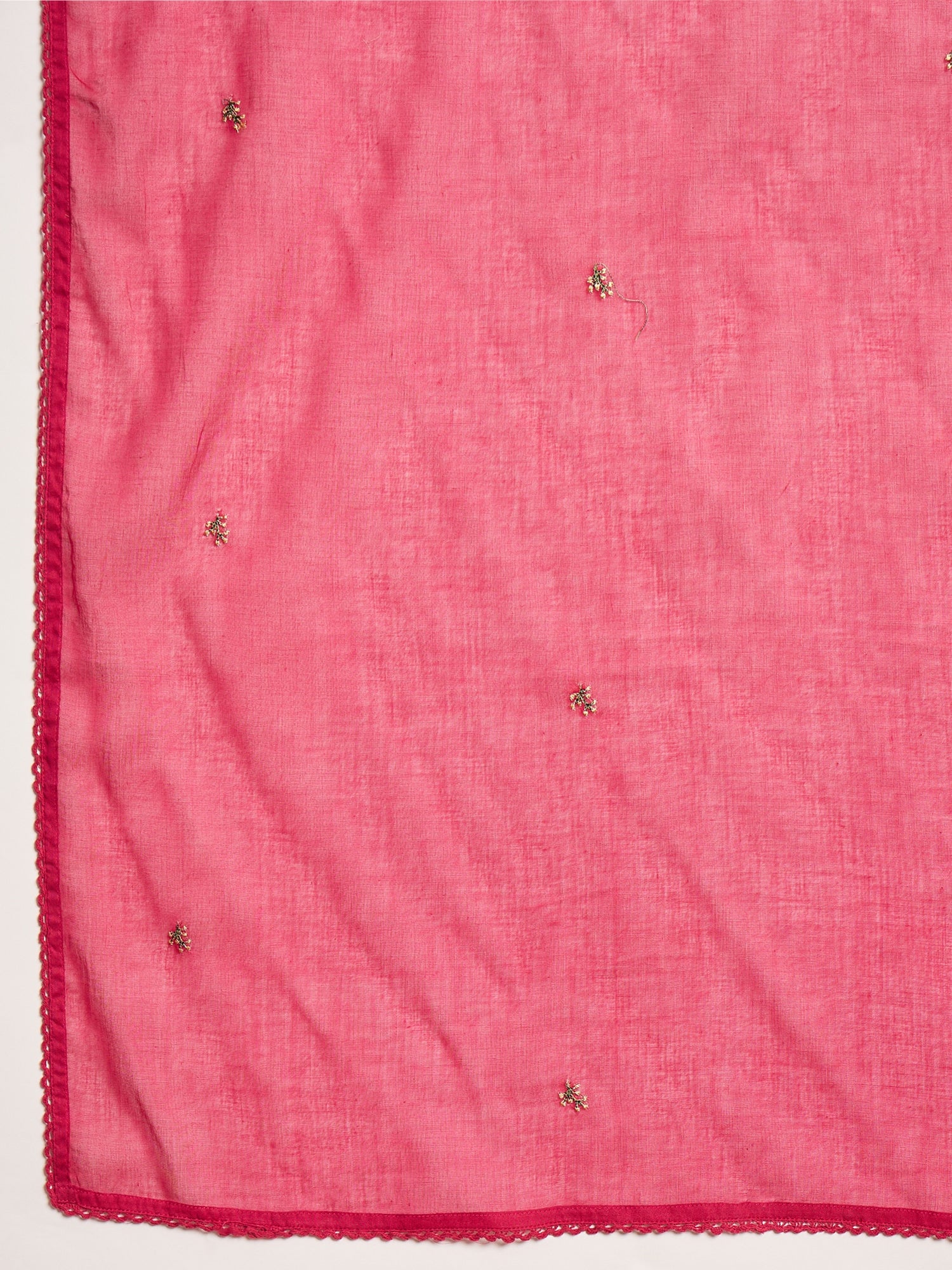 Women Ethnic Motifs Embroidered Panelled Thread Work Kurta with Trousers & With Dupatta