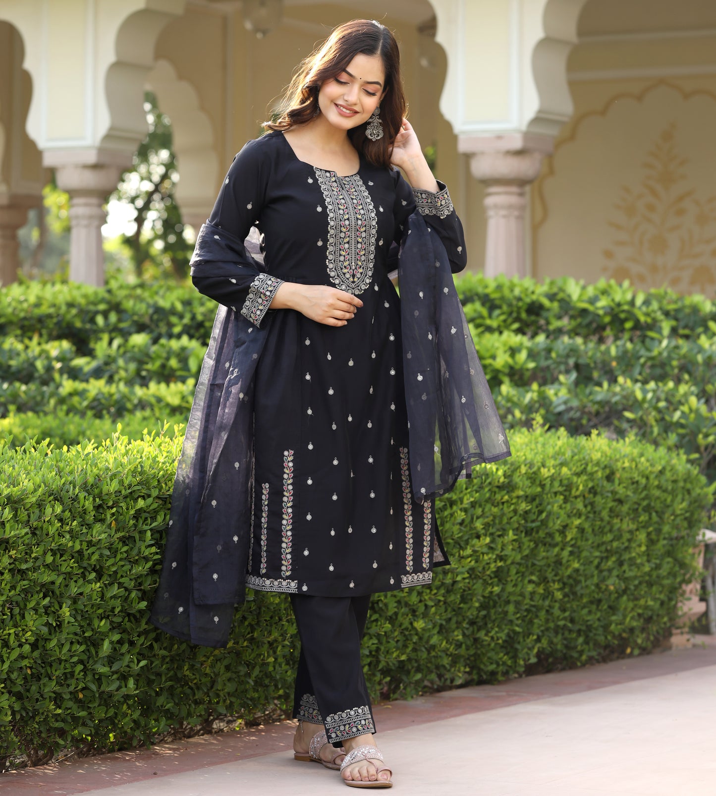 Black 3 pcs Suit Set