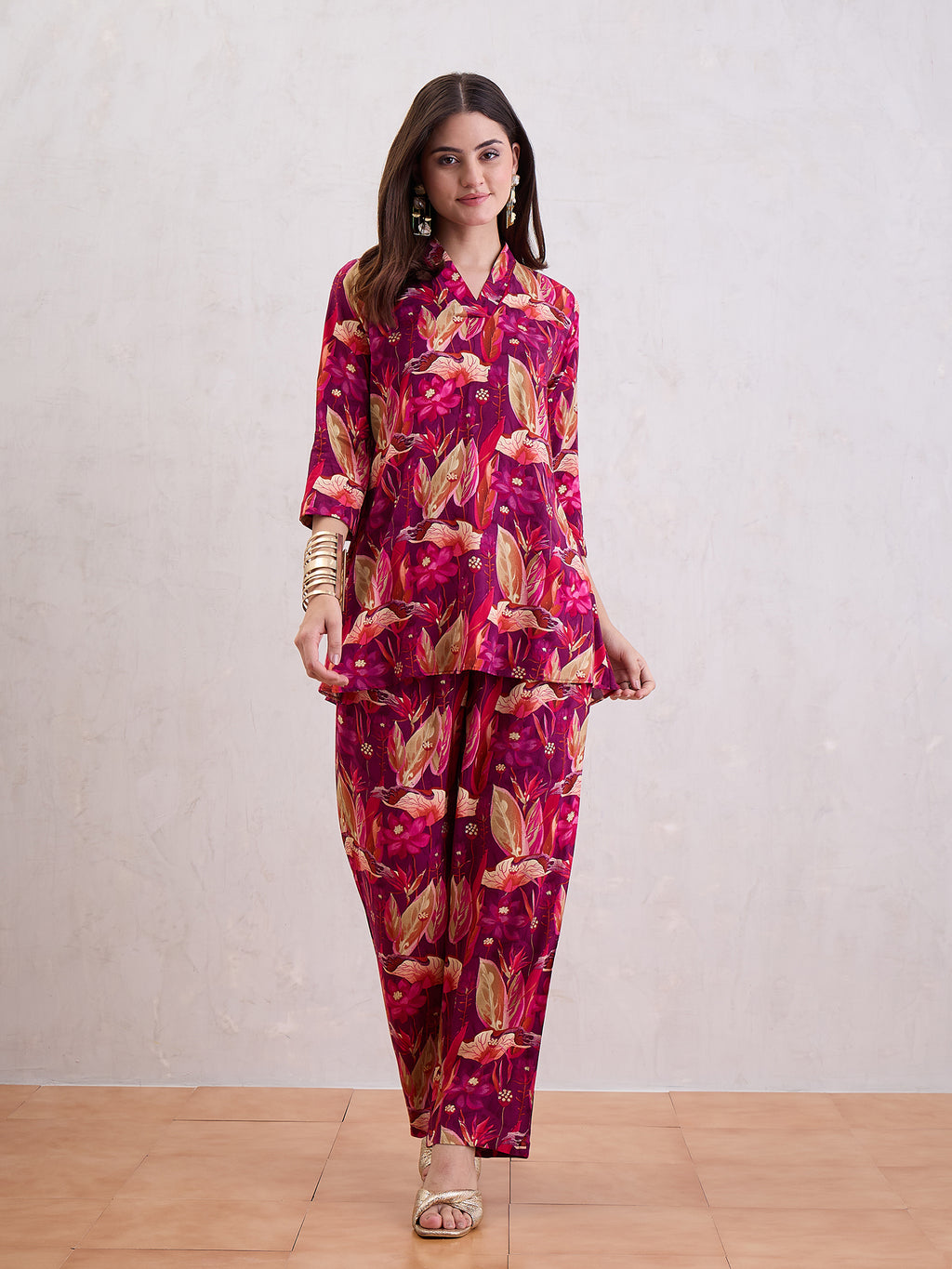 Printed Top & Trousers Co-Ords Set