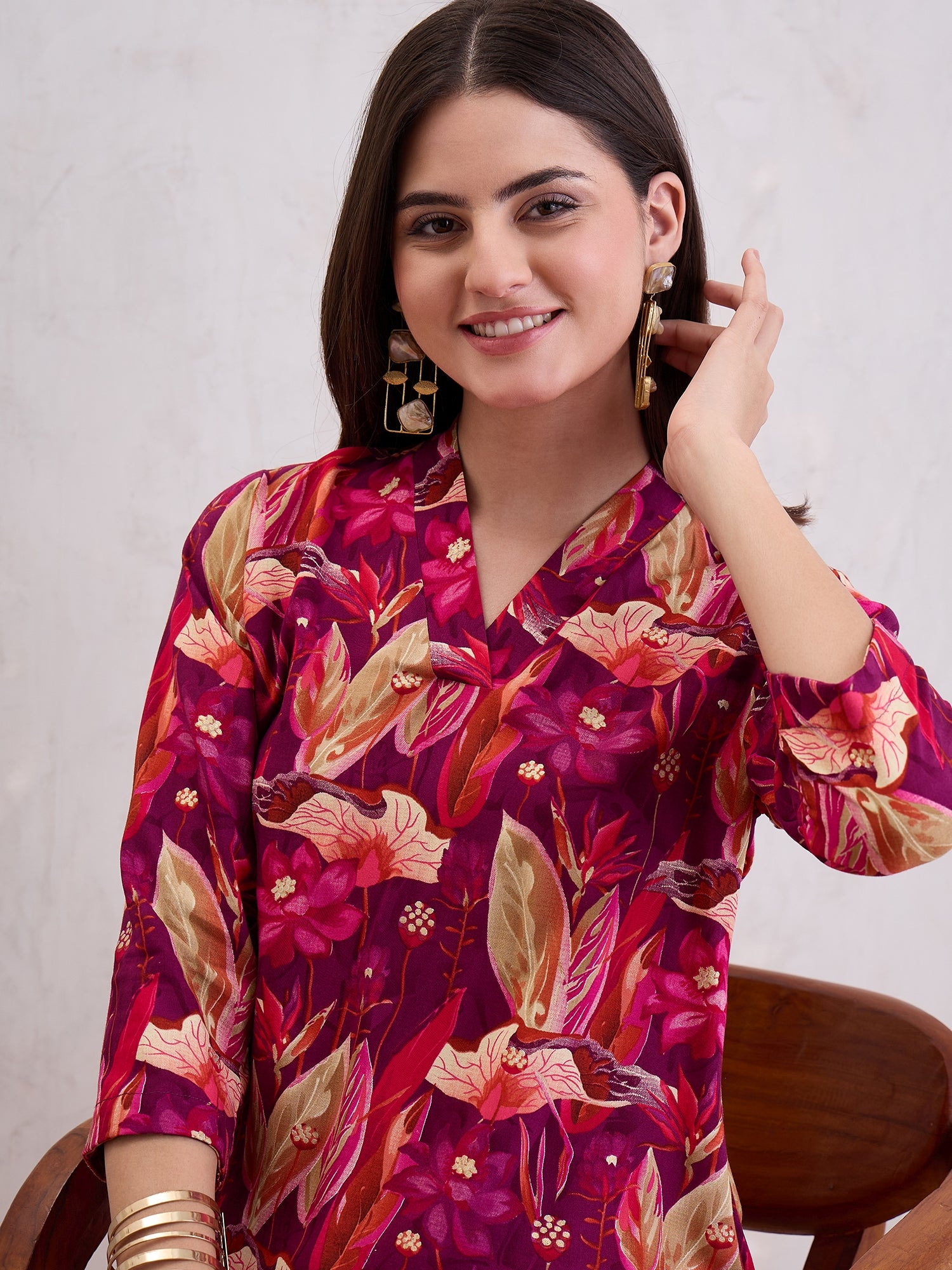 Printed Top & Trousers Co-Ords Set