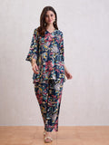 Printed Top With Trousers Co-Ords
