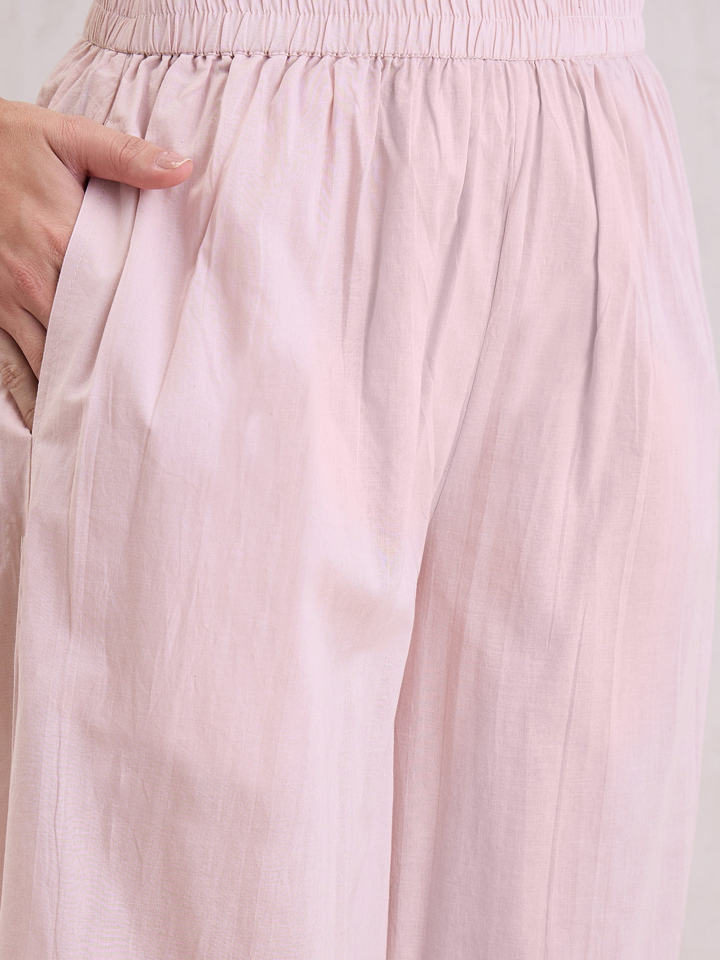 Women Floral Embroidered Cotton Kurta with Trousers & Dupatta