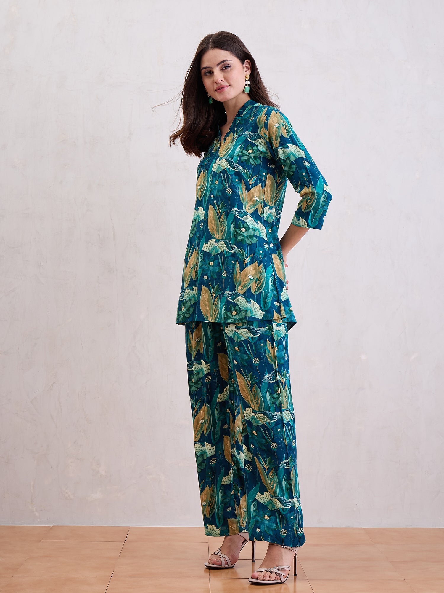 Printed Top & Trousers Co-Ords Set