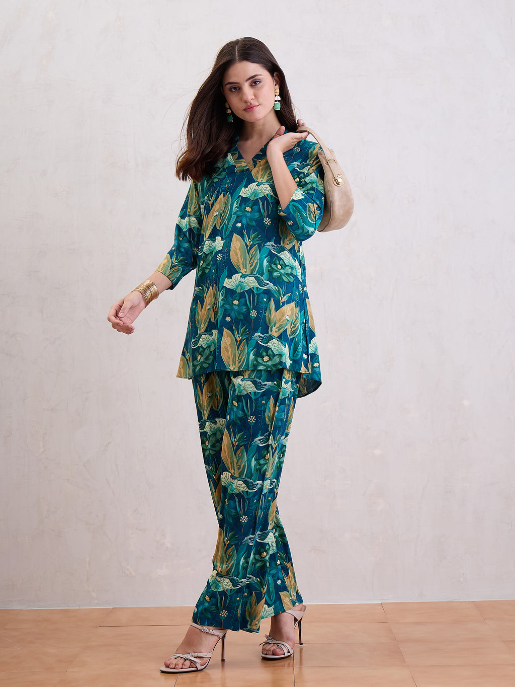 Printed Top & Trousers Co-Ords Set