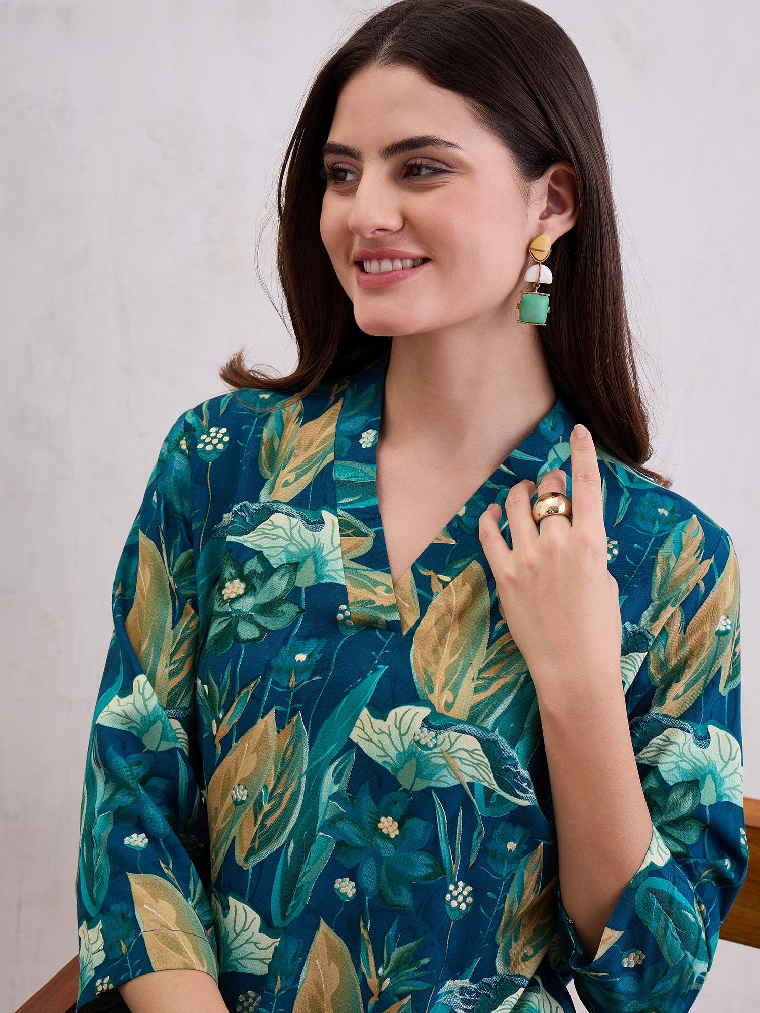 Printed Top & Trousers Co-Ords Set