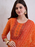 Women Natural Crepe Kurta Set
