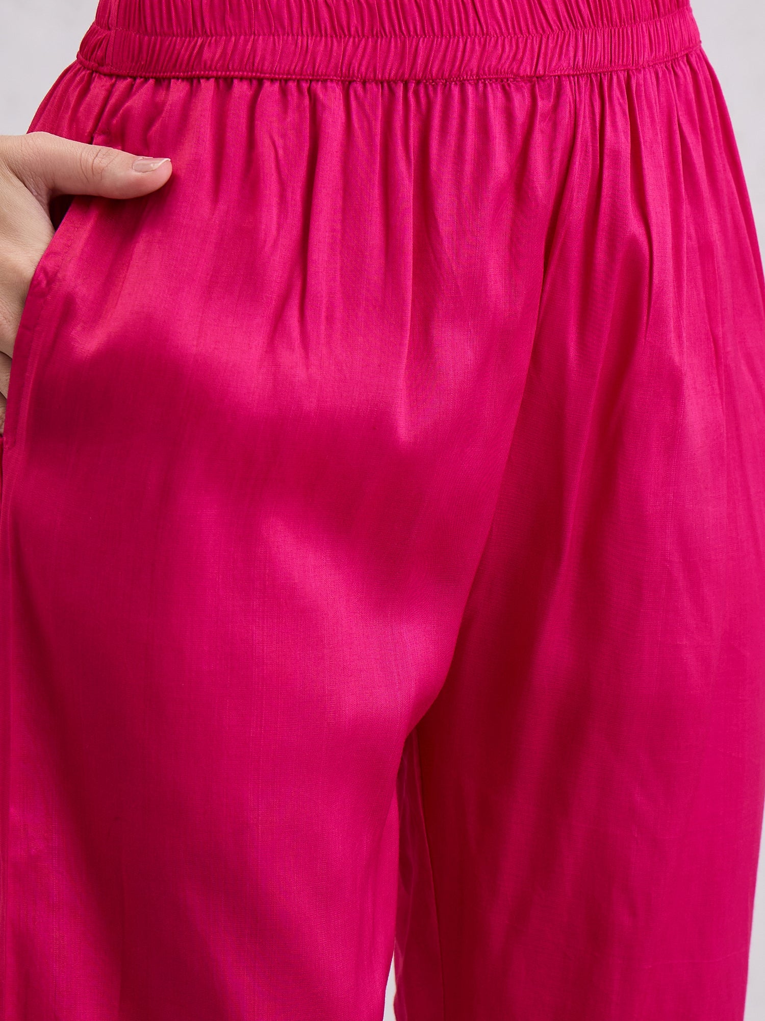 Women Pure Organza Straight Kurta Set