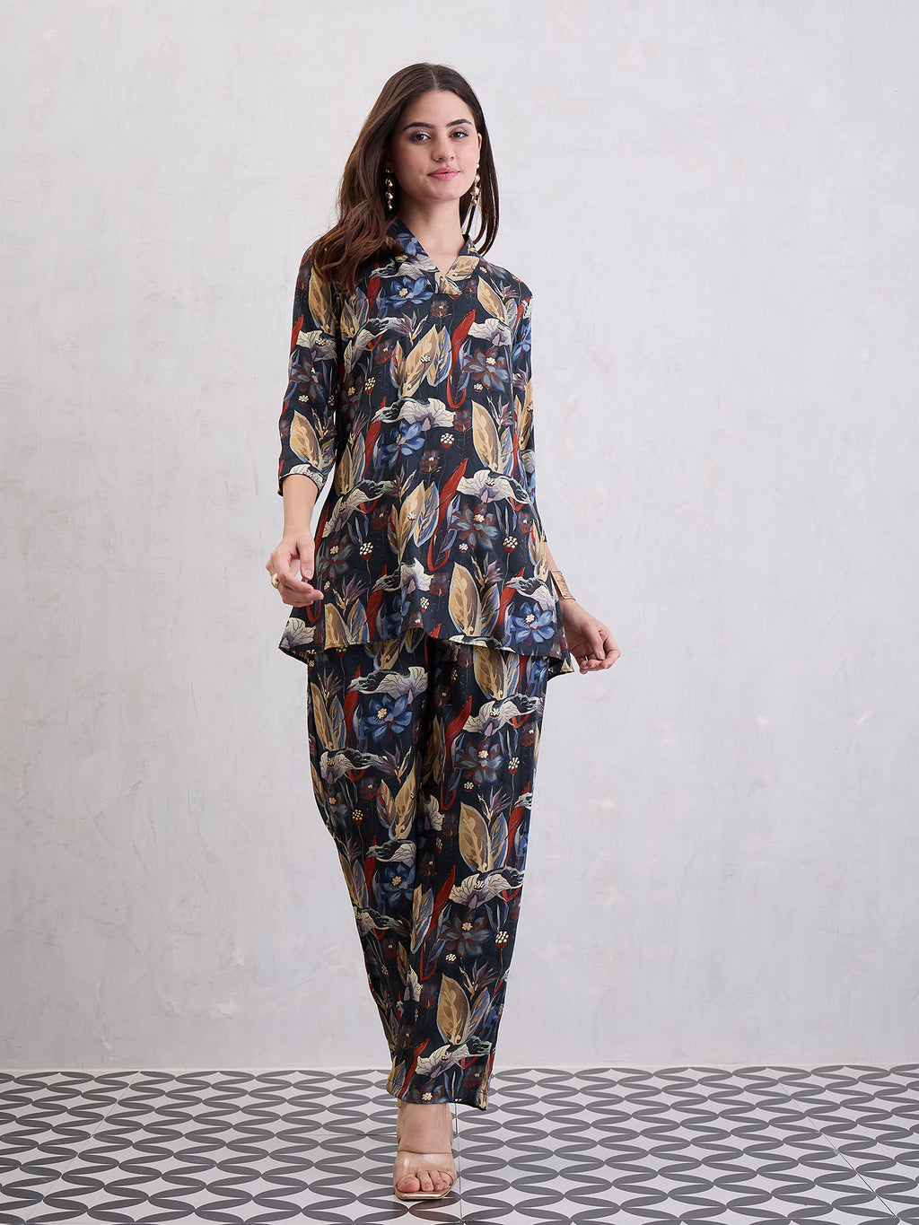 Printed Top & Trousers Co-Ords Set
