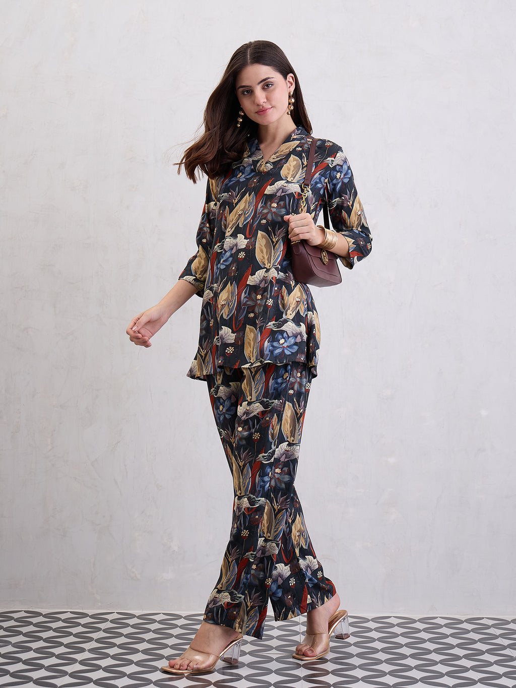 Printed Top & Trousers Co-Ords Set