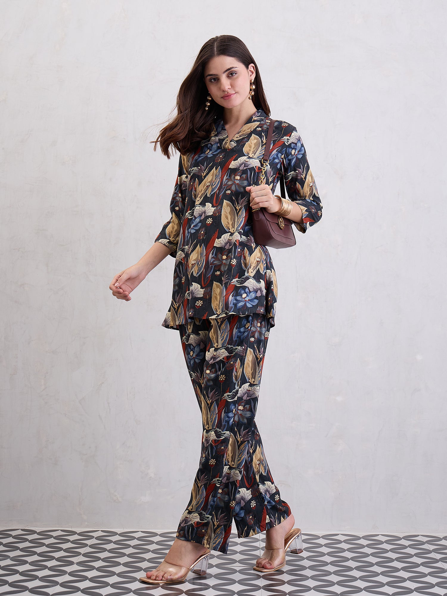 Printed Top & Trousers Co-Ords Set