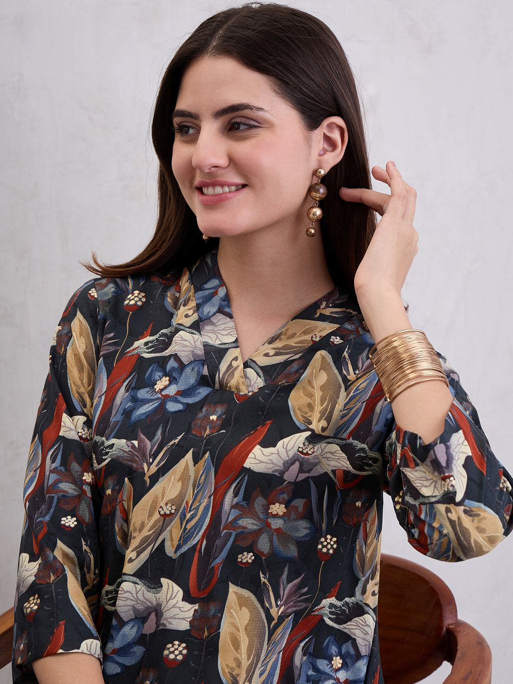 Printed Top & Trousers Co-Ords Set