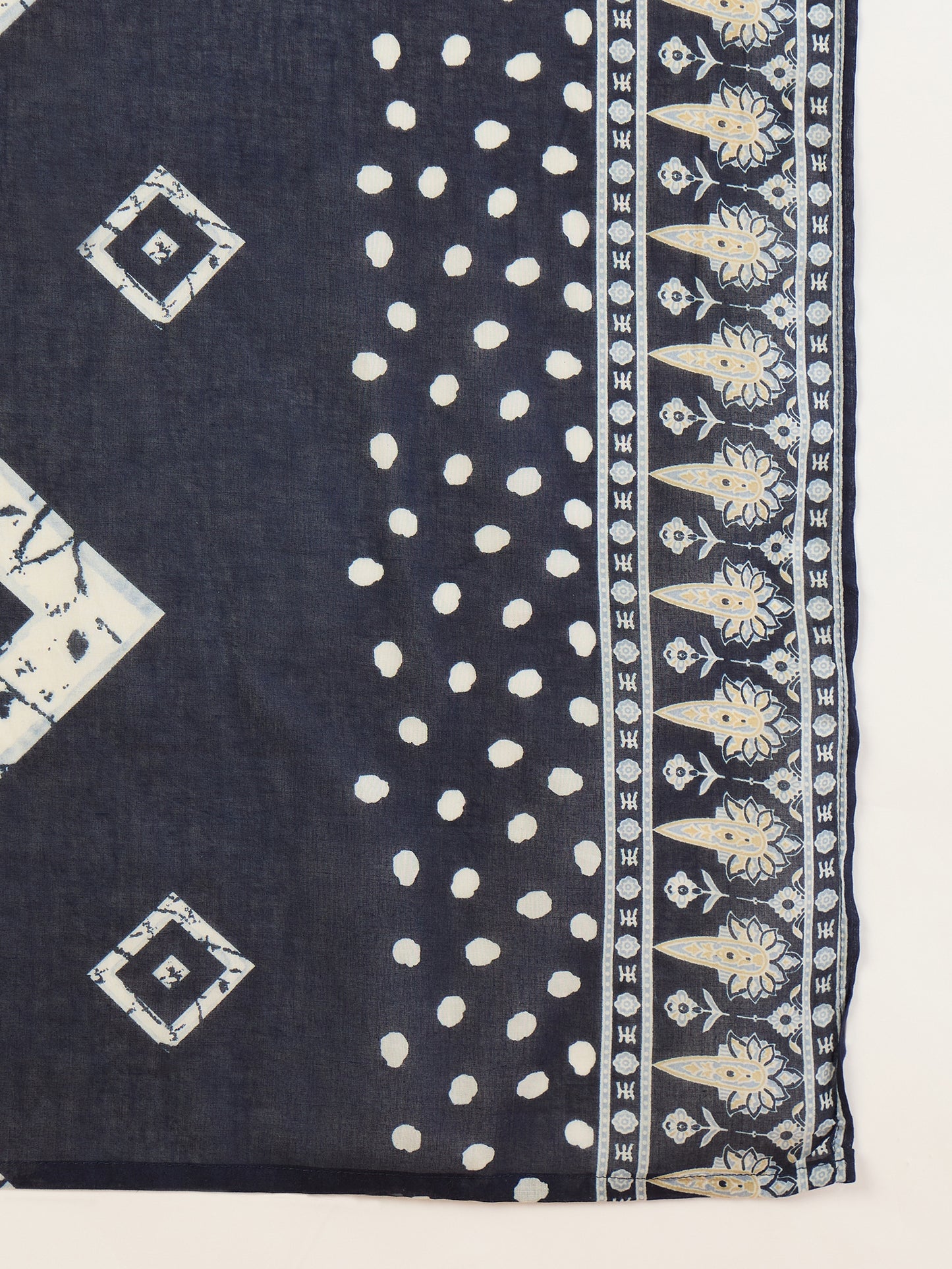 Women Printed Regular Pure Cotton Kurta with Trousers & With Dupatta