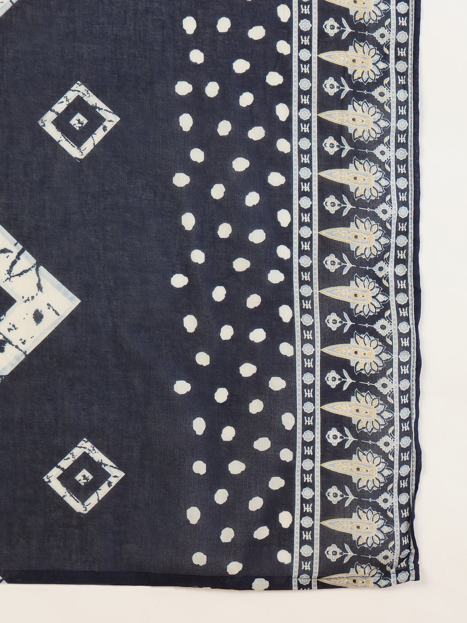 Women Printed Regular Pure Cotton Kurta with Trousers & With Dupatta