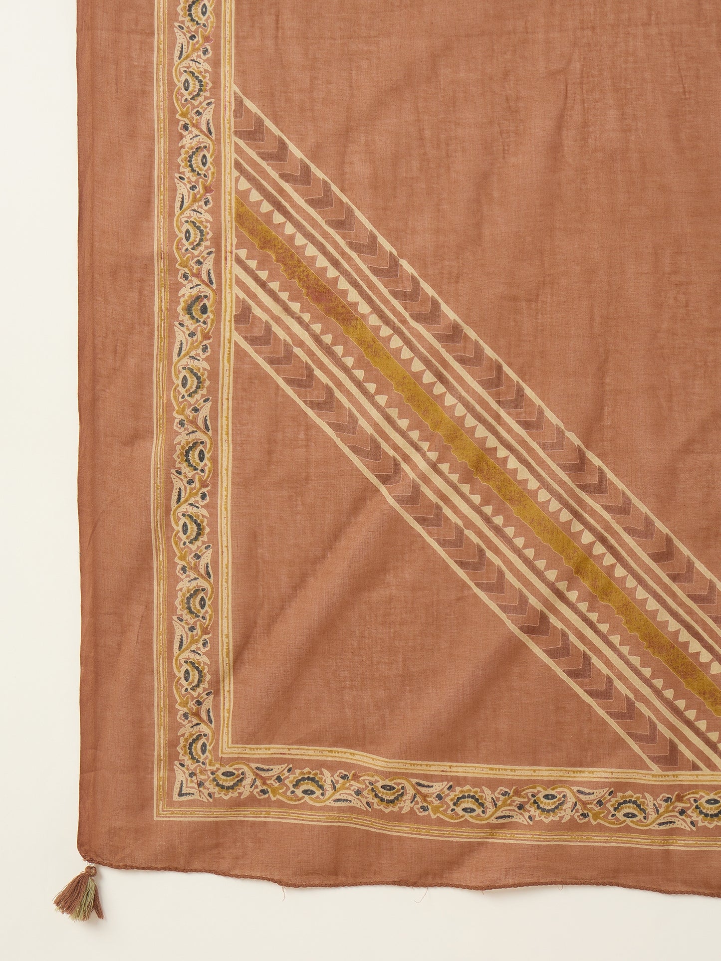 Women Ethnic Motifs Printed Regular Pure Cotton Kurta with Trousers & With Dupatta